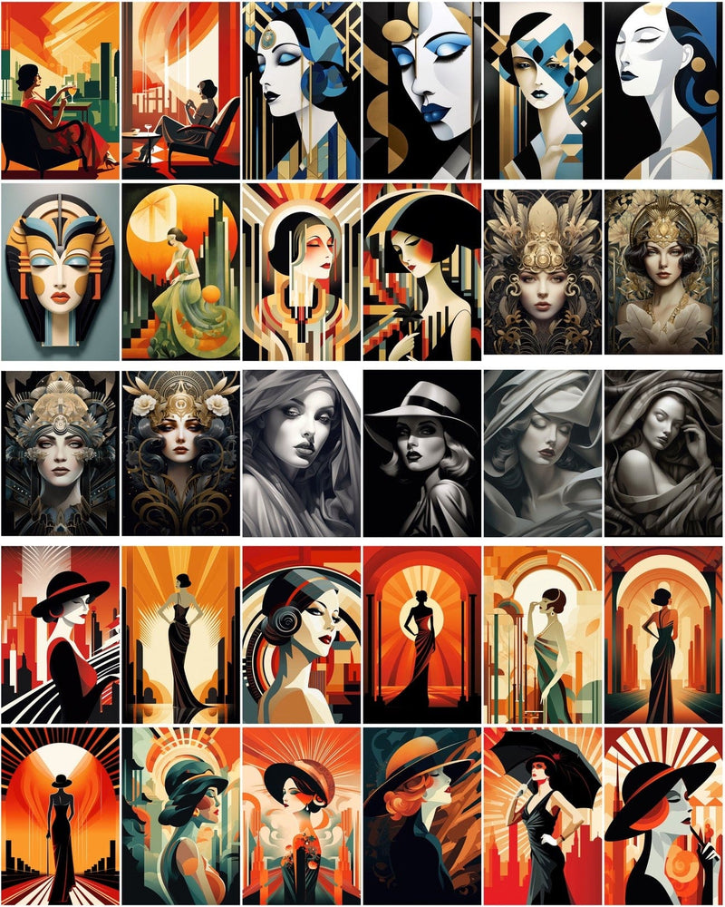 Download 180+ Art Deco Woman Model Backgrounds, High Resolution ...