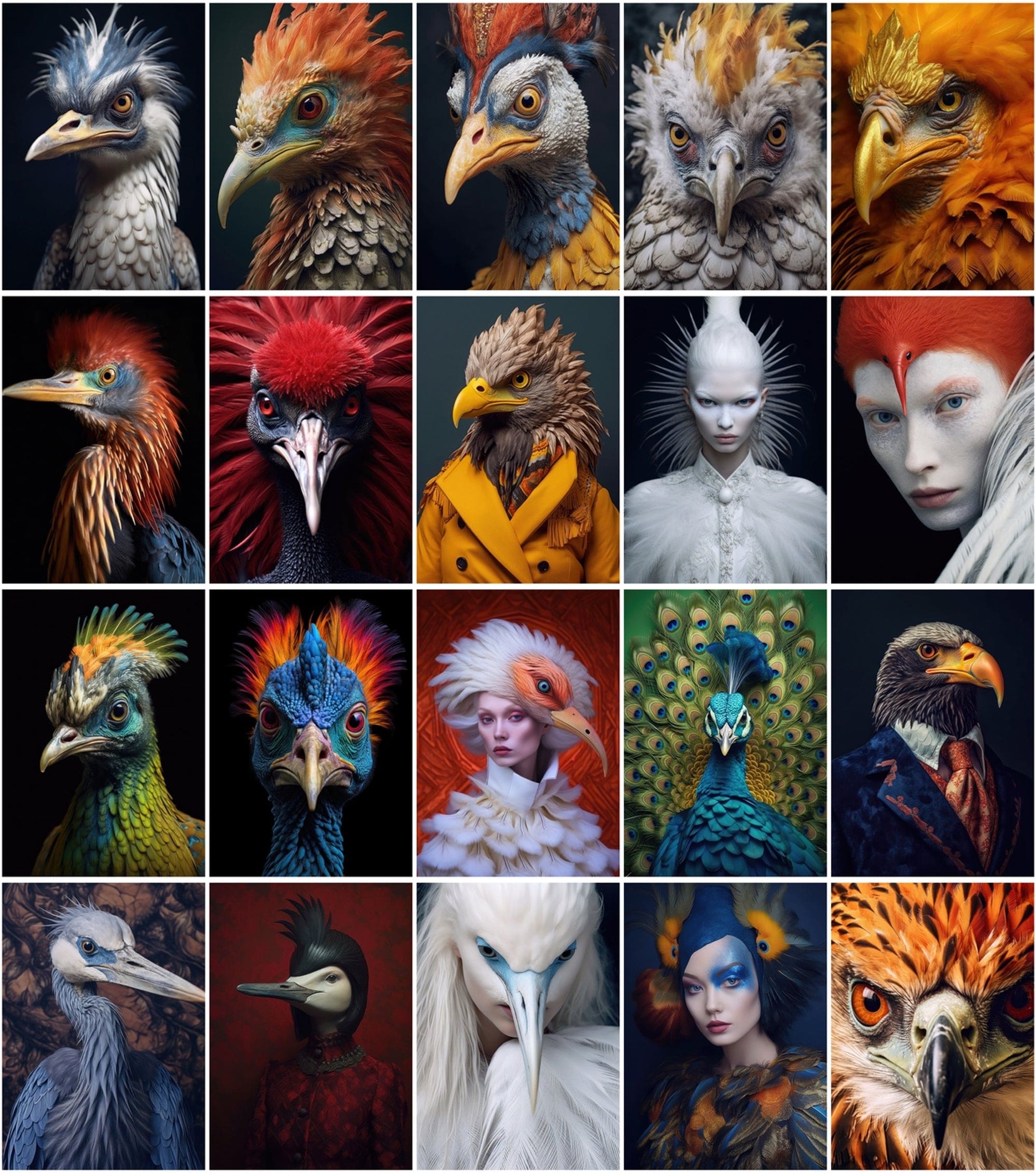 Avian Fashion Photography PNG Images Collection Digital Download Sumobundle