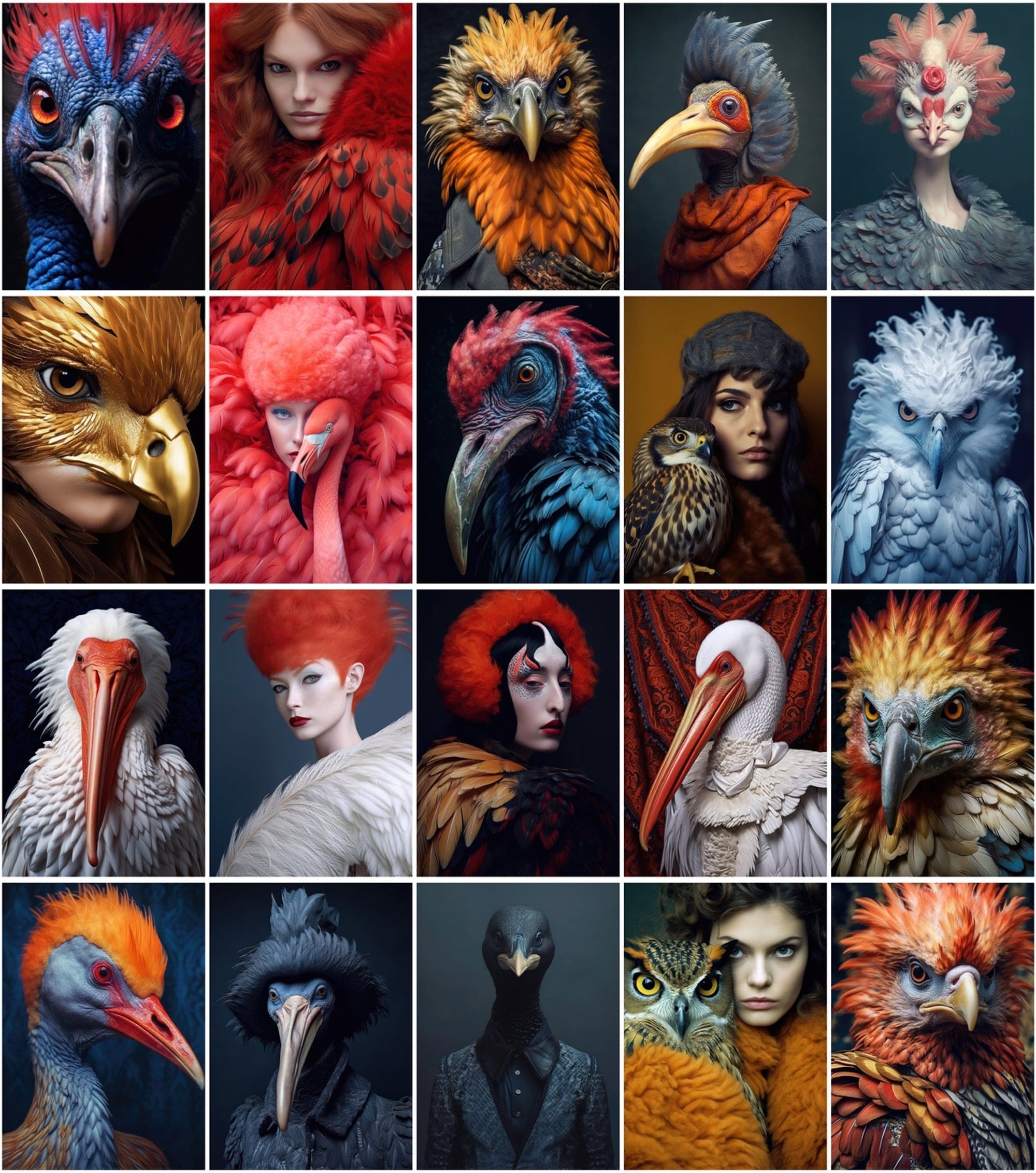 Avian Fashion Photography PNG Images Collection Digital Download Sumobundle