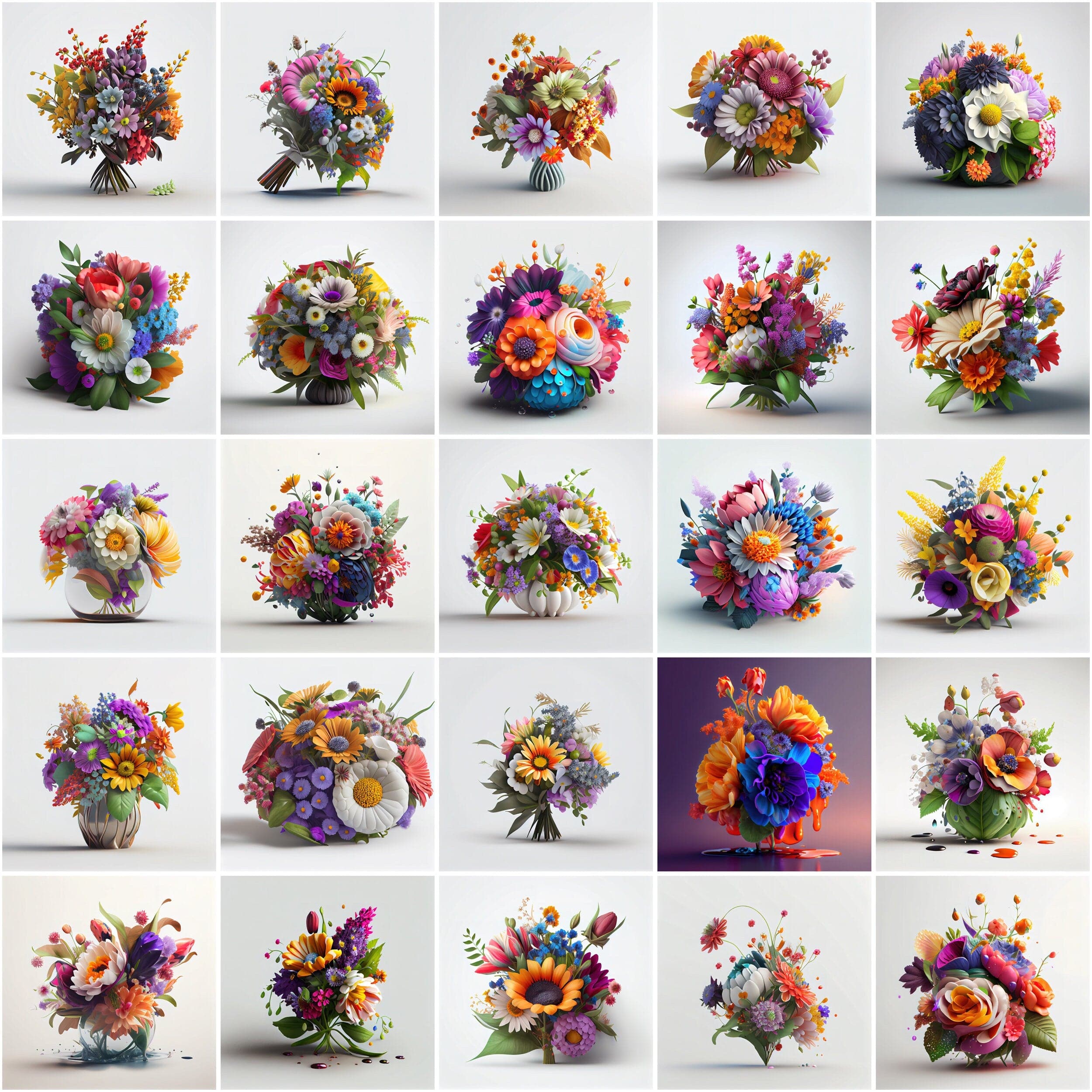 Blooming Beauty: 340 Stunning Bouquet Images - Add a Touch of Elegance to Your Designs with Our High-Resolution Image Bundle Digital Download Sumobundle