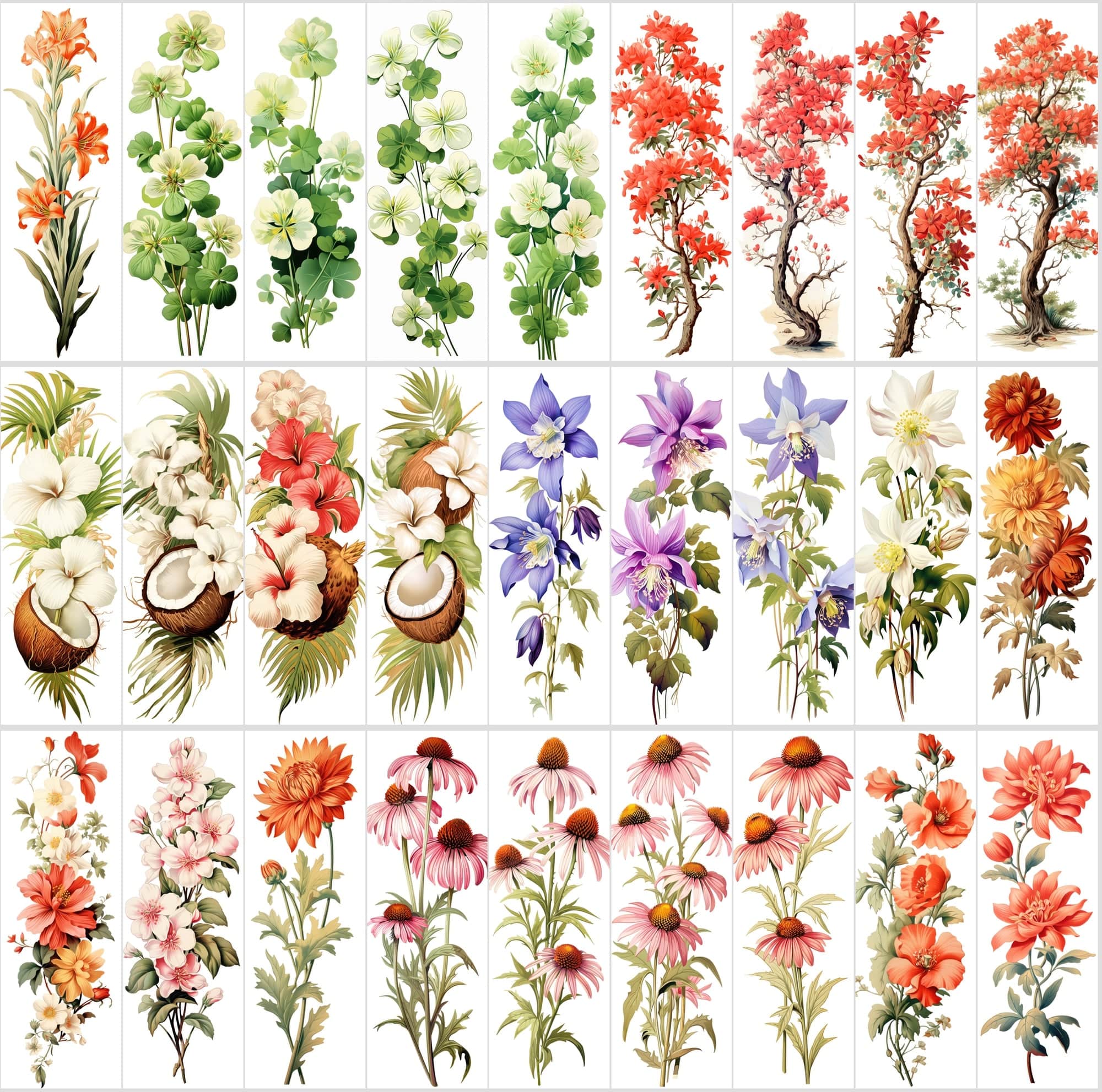 Captivating Vertical Flower Images Collection – High-Quality, Unique & Rare Digital Download Sumobundle