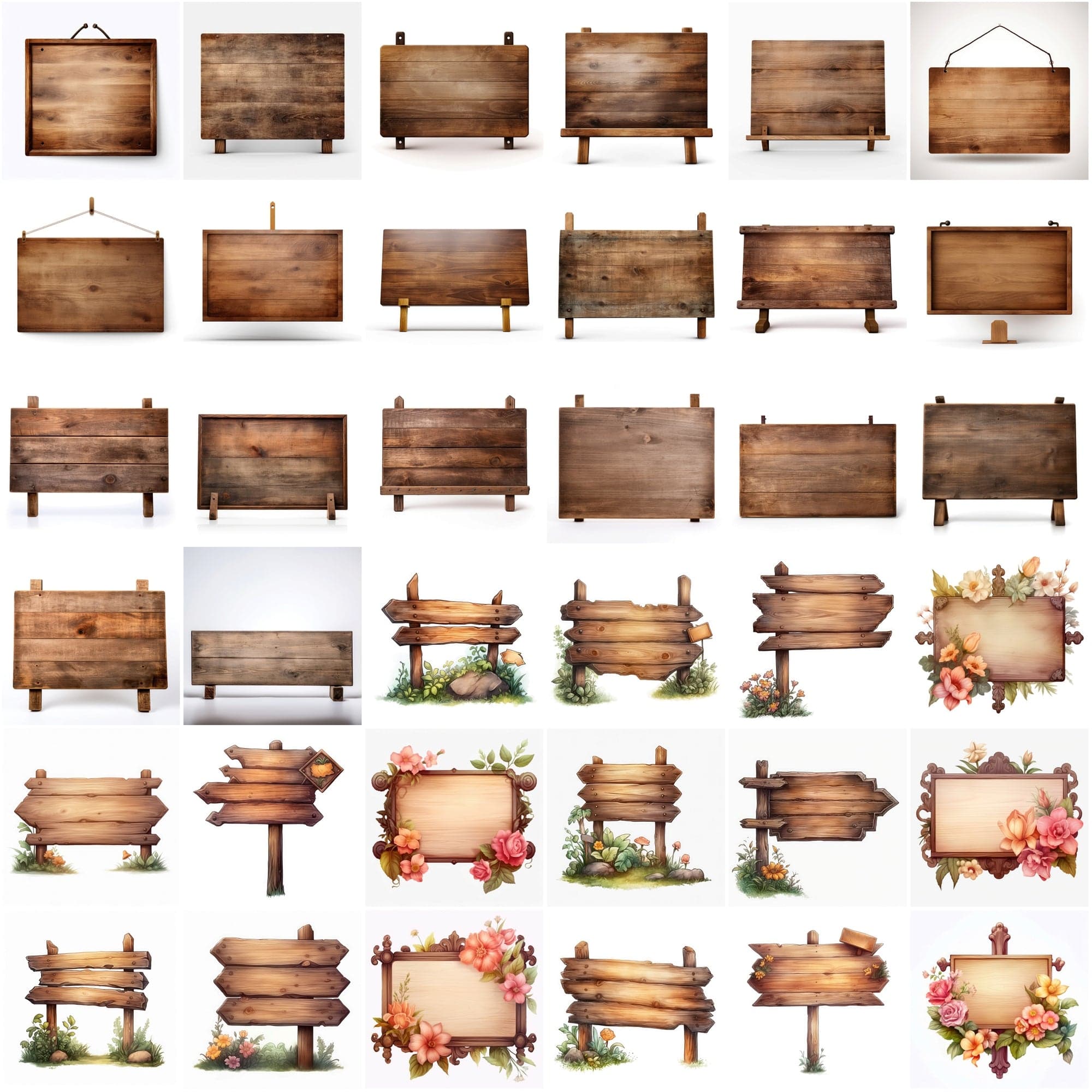 Download 345 Vibrant Wood Sign & Board Images with Text Space Digital Download Sumobundle