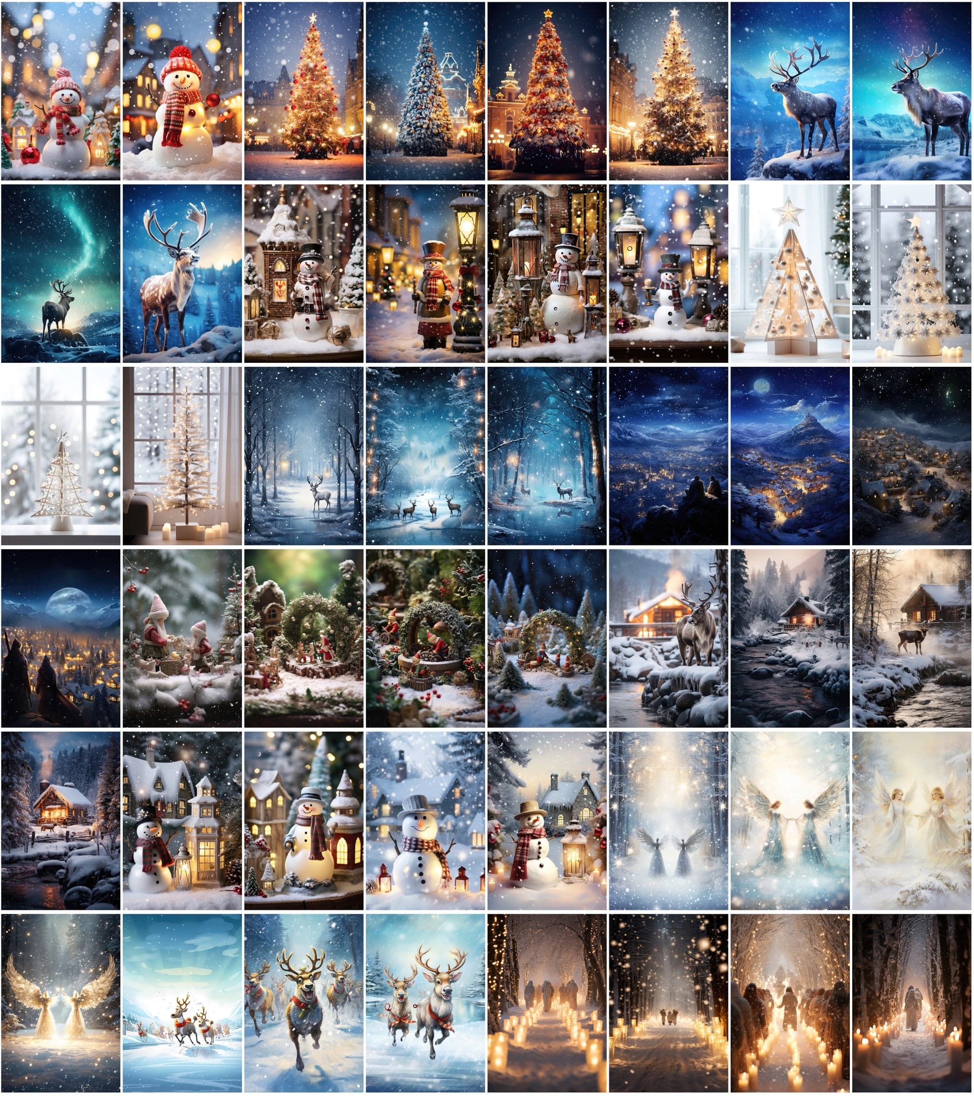 Enchanting Winter Photo & Illustration Collection - High-Resolution, Colorful, and Versatile Digital Download Sumobundle