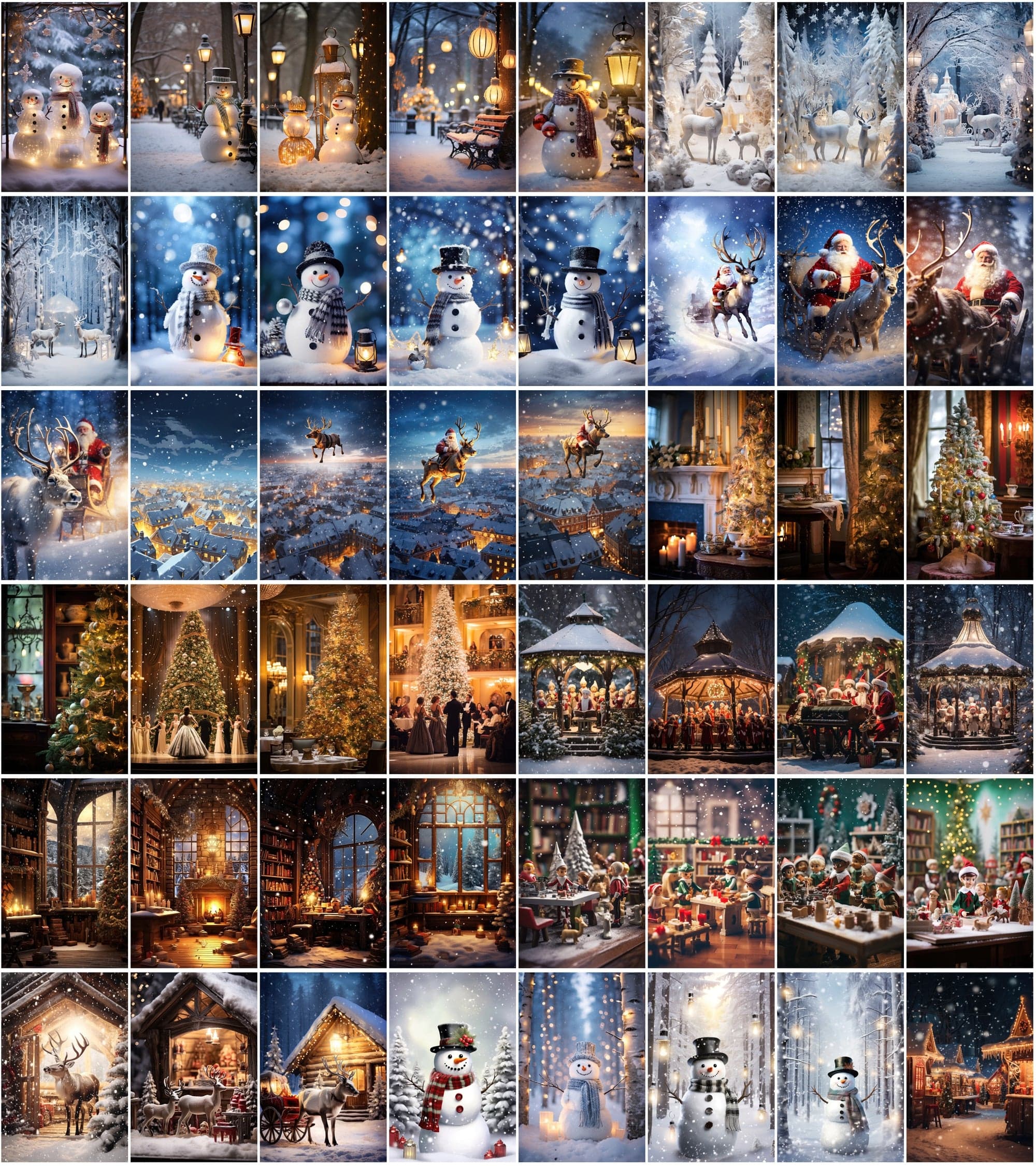 Enchanting Winter Photo & Illustration Collection - High-Resolution, Colorful, and Versatile Digital Download Sumobundle