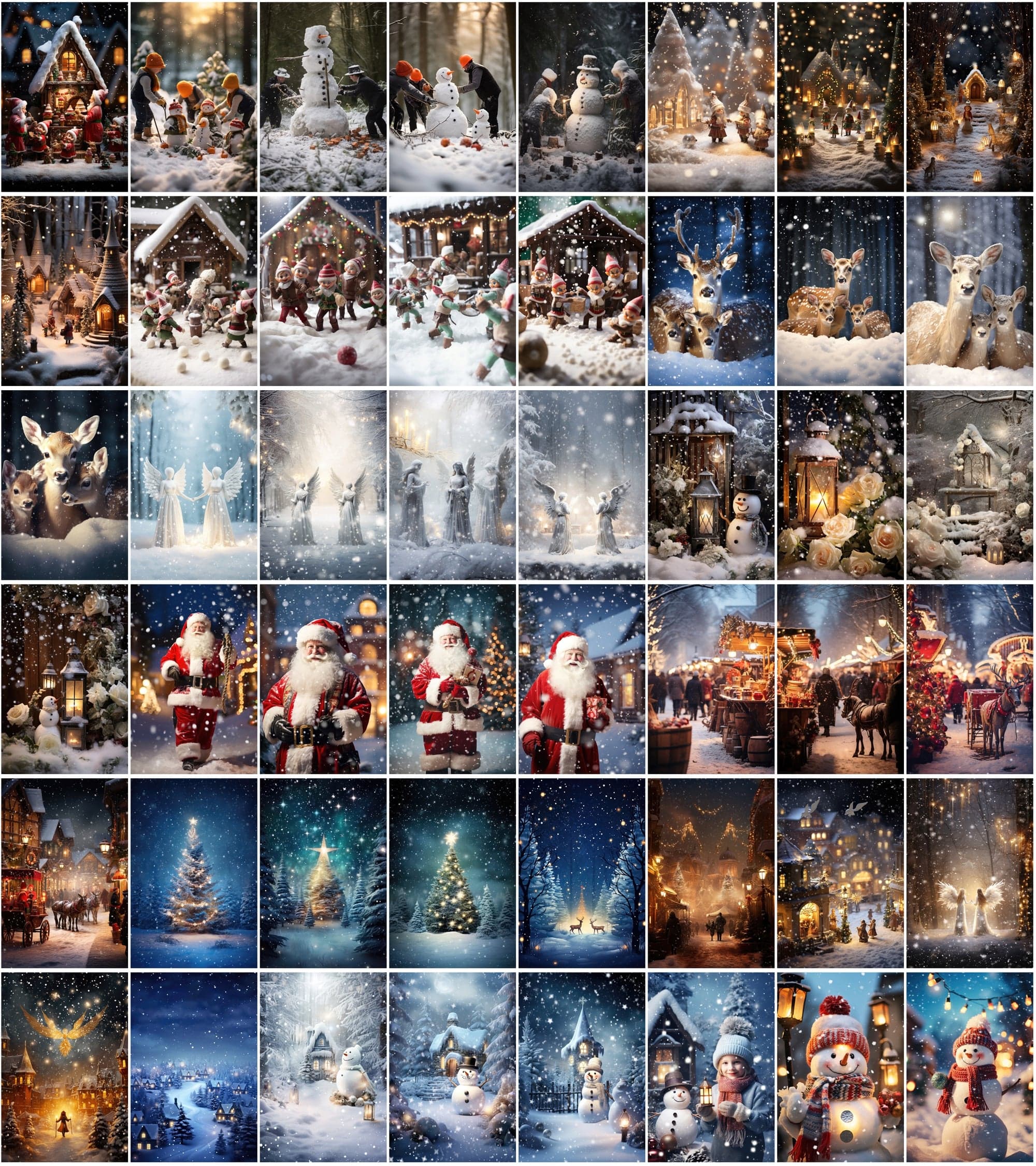 Enchanting Winter Photo & Illustration Collection - High-Resolution, Colorful, and Versatile Digital Download Sumobundle