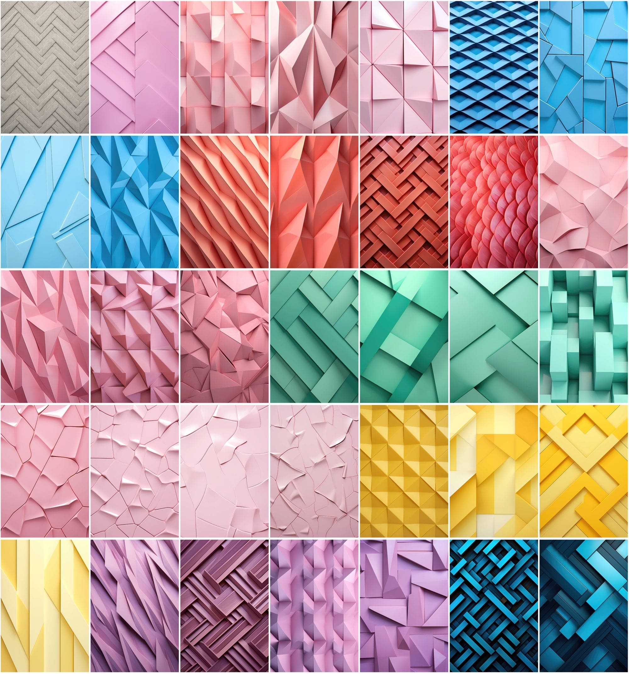 Futuristic 420 JPG Backgrounds Bundle with Commercial License, Colorful Square Images Digital Download Sumobundle
