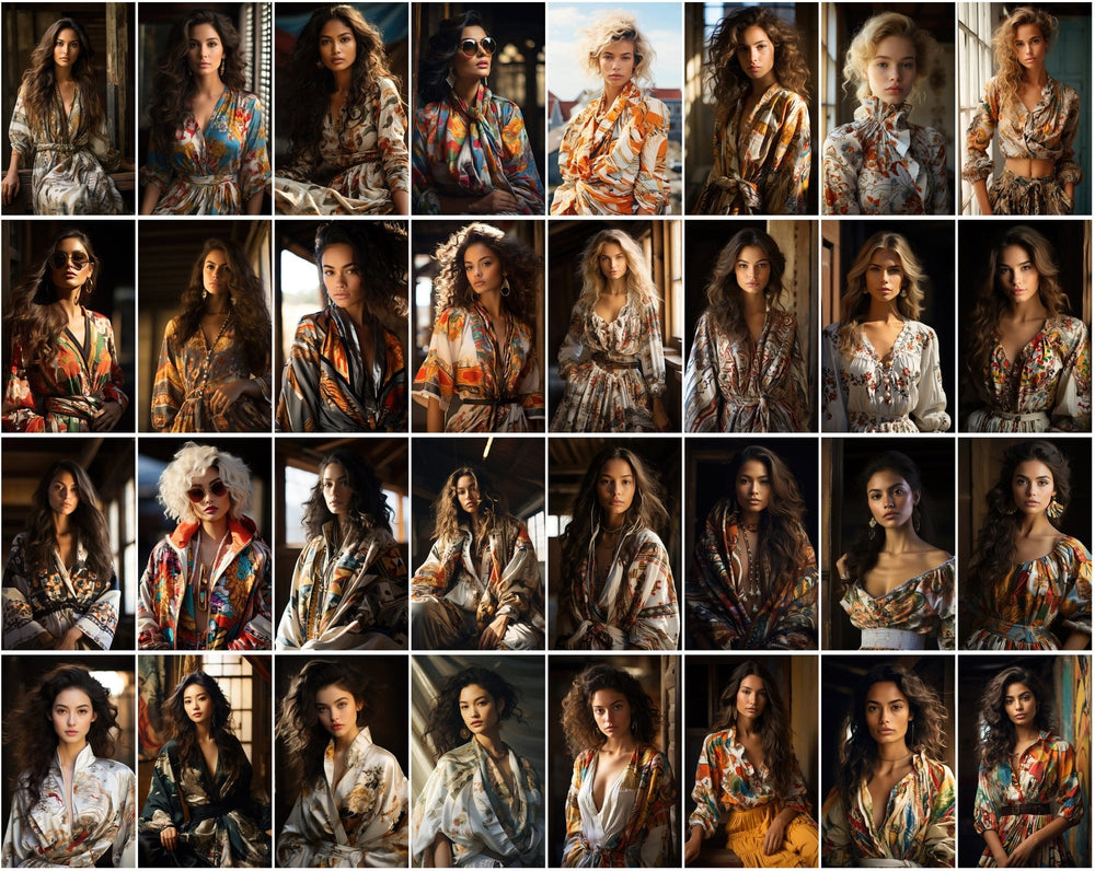 Global Fashion Model PNG Collection - Women from 75+ Countries, High-R