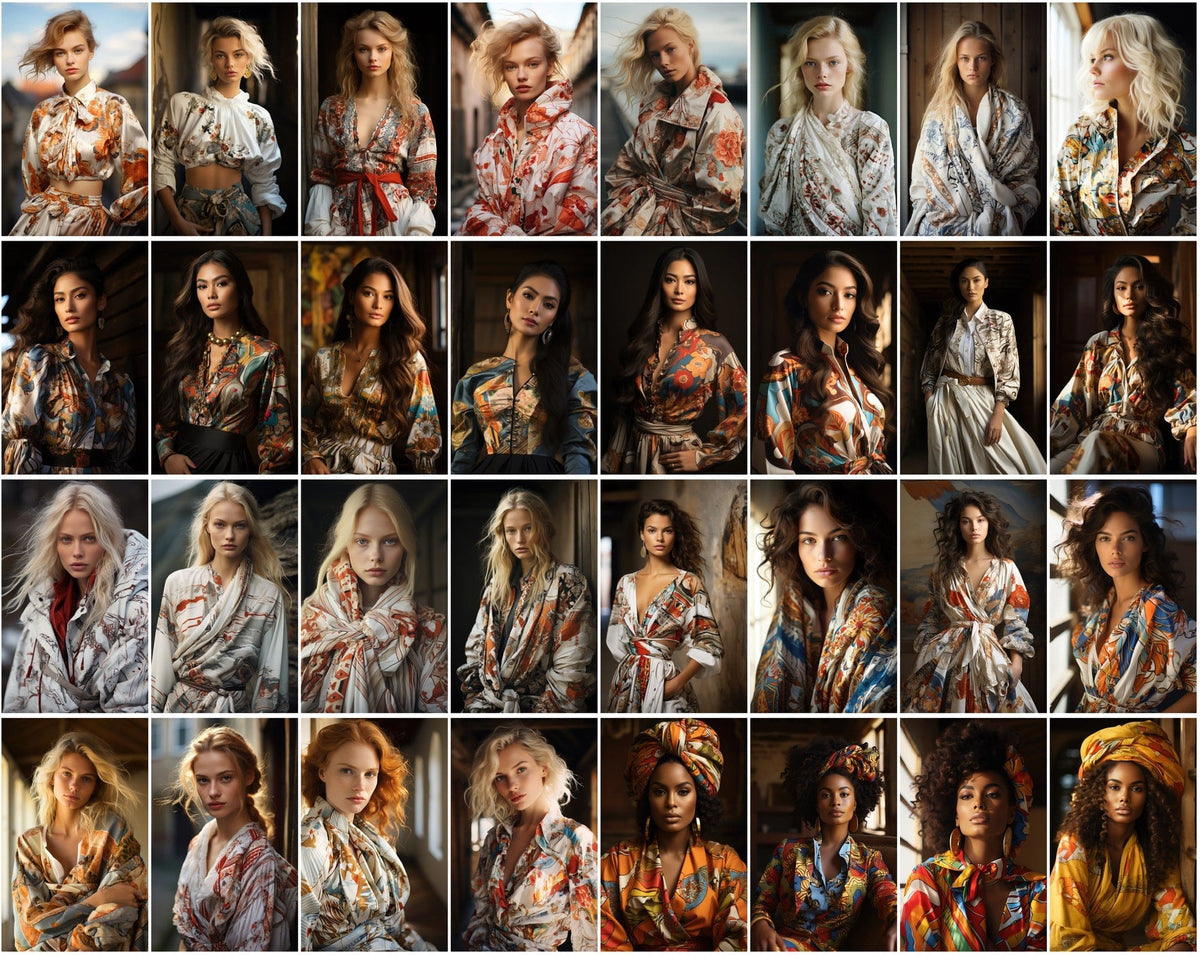 Global Fashion Model PNG Collection - Women from 75+ Countries, High-R