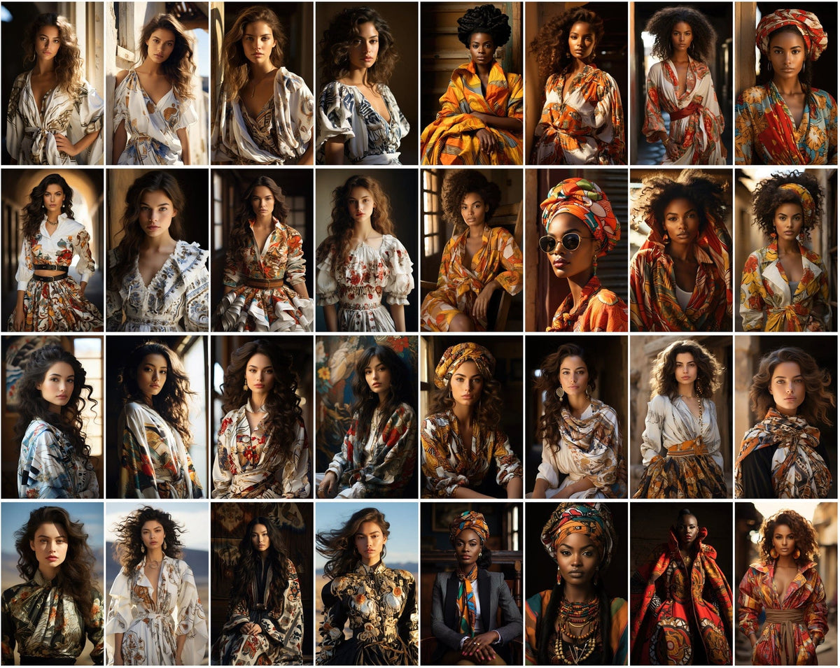 Global Fashion Model PNG Collection - Women from 75+ Countries, High-R