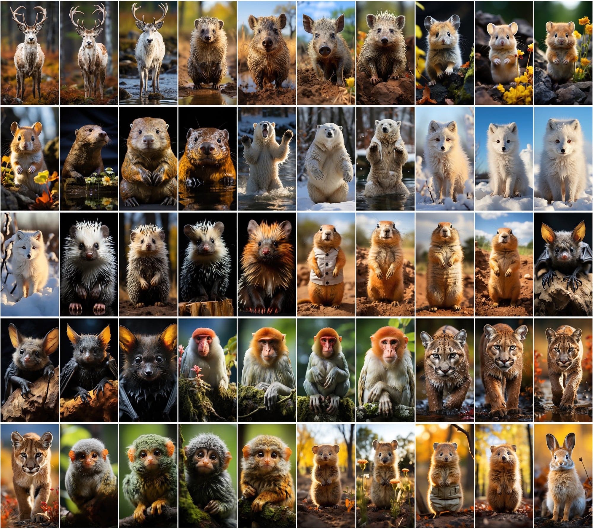 Mammal Animal Photography: 2250 High-Resolution Commercial License Images Digital Download Sumobundle