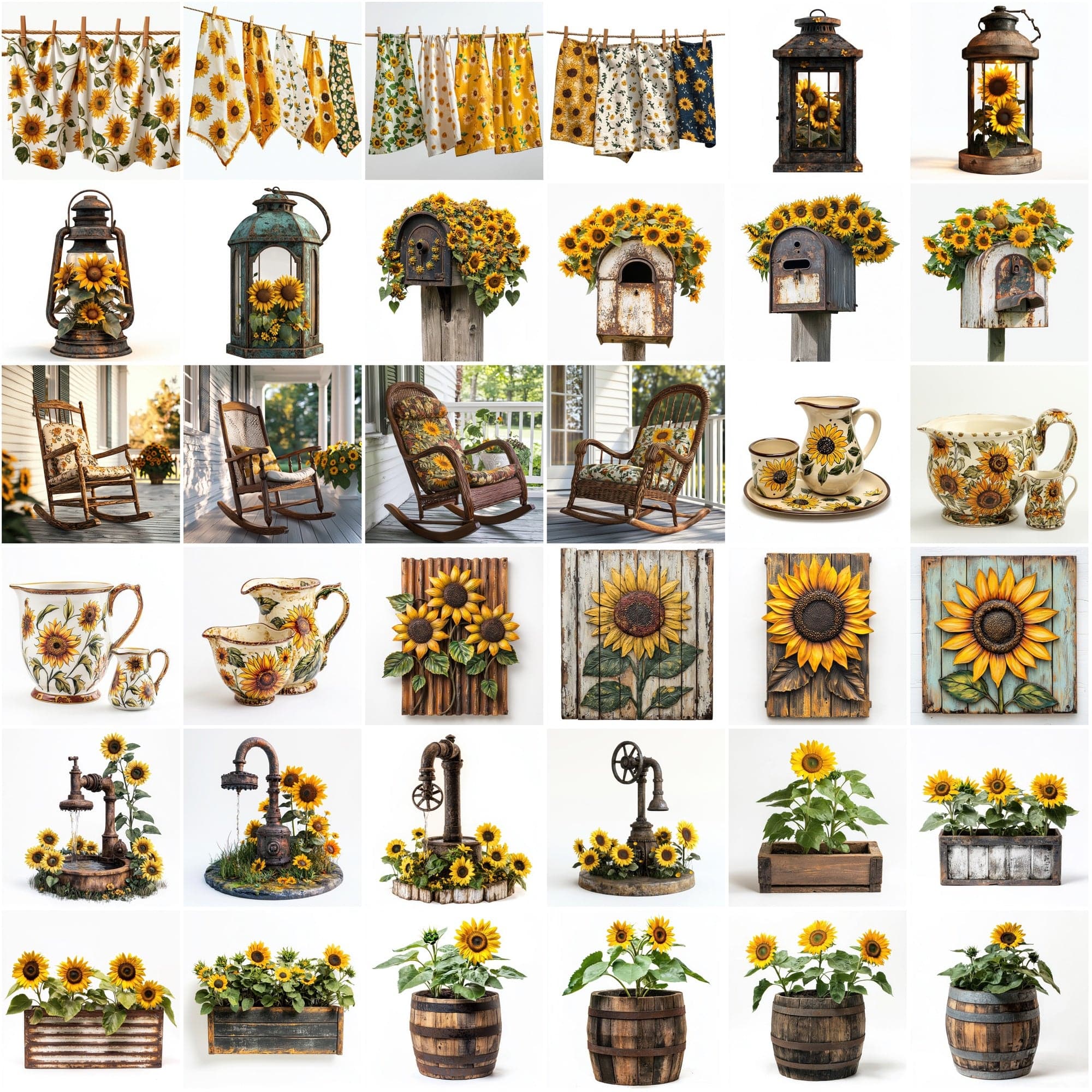 Sunflower Lover's Image Bundle - 320 JPG Images Digital Download Sumobundle