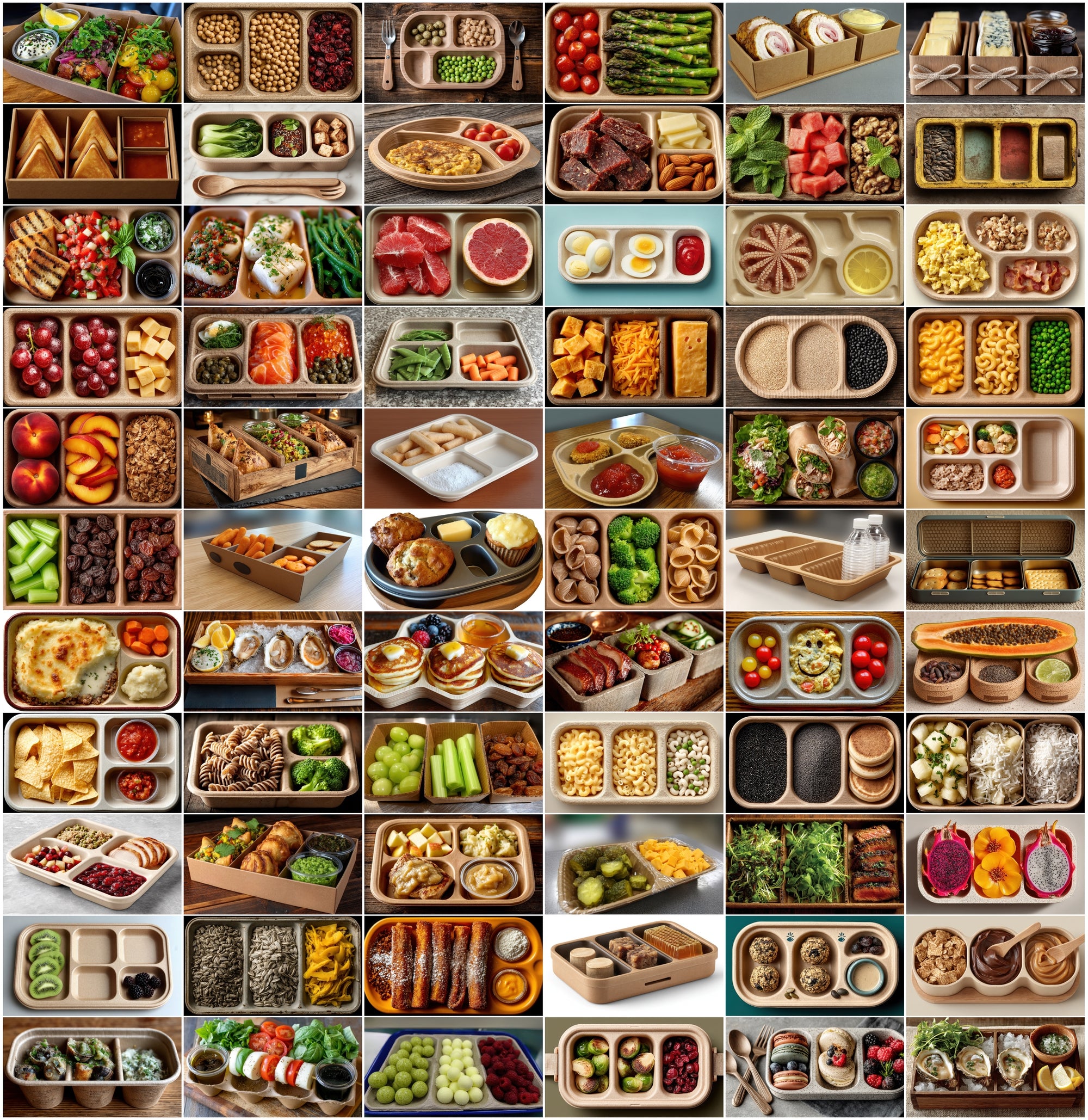 620 Eco-Friendly School Lunch Tray Photos - Healthy Meal Assets