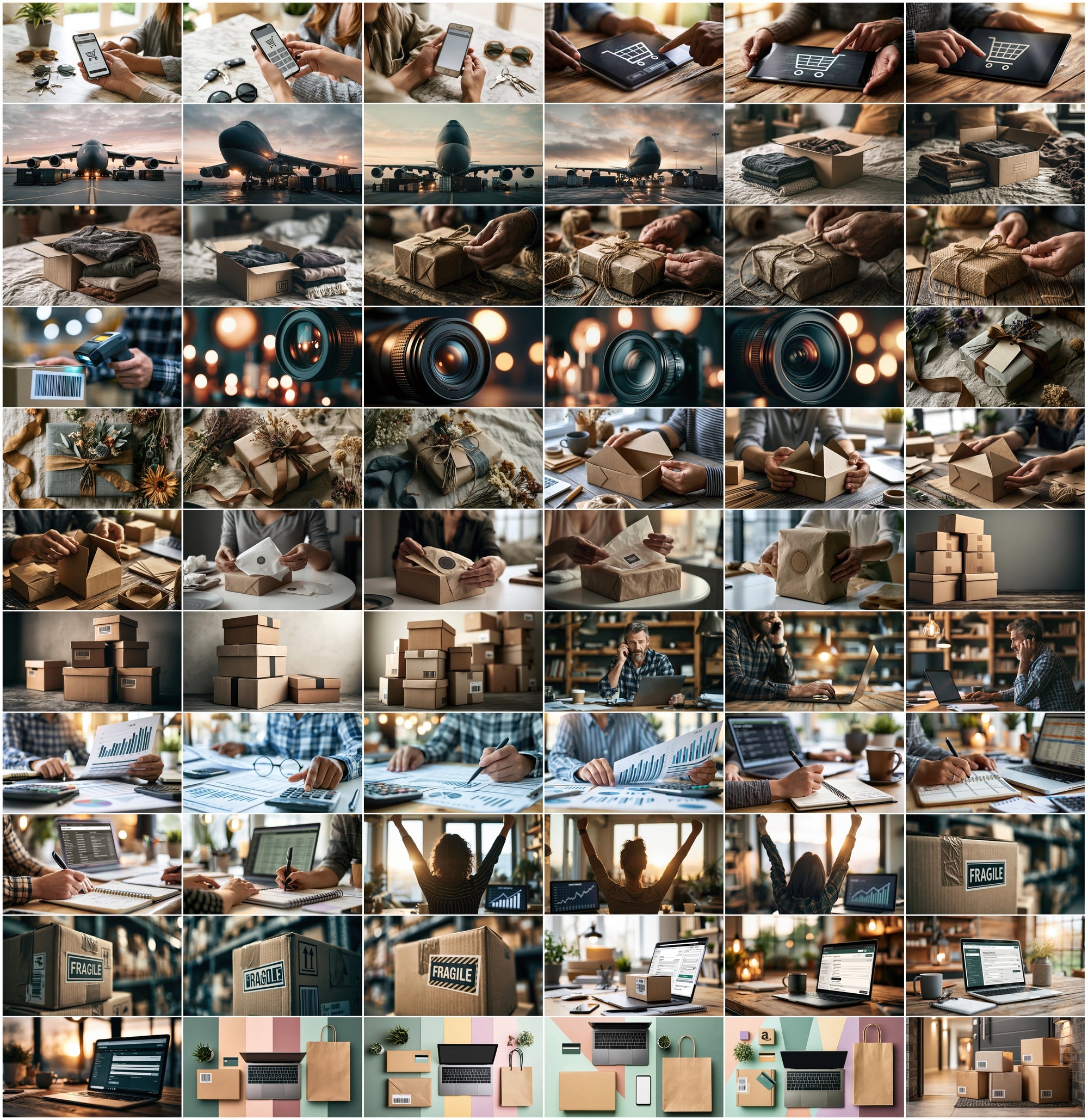 590 E-Commerce Stock Photos Bundle | Online Shopping, Delivery & Payment Images | Commercial Use JPG Pack