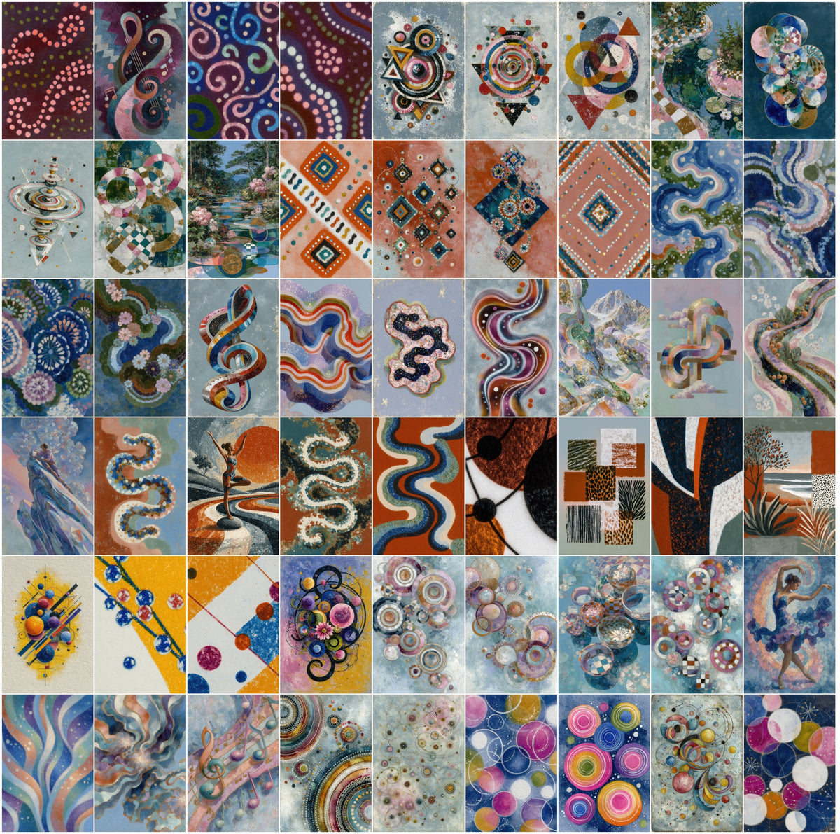 630 Abstract Geometric Art Backgrounds