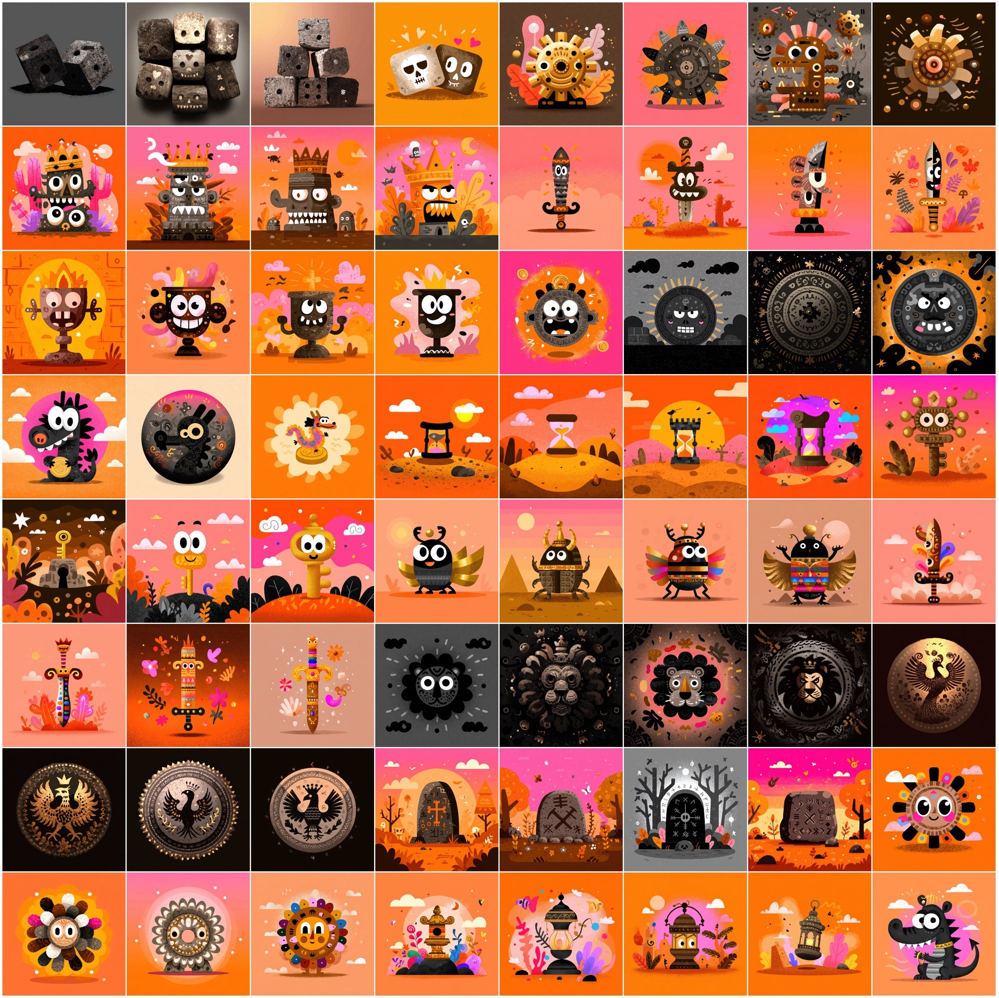 535 Fantasy Relic Images – Cursed Crowns, Treasure, Griffins & Magical Art JPG Bundle