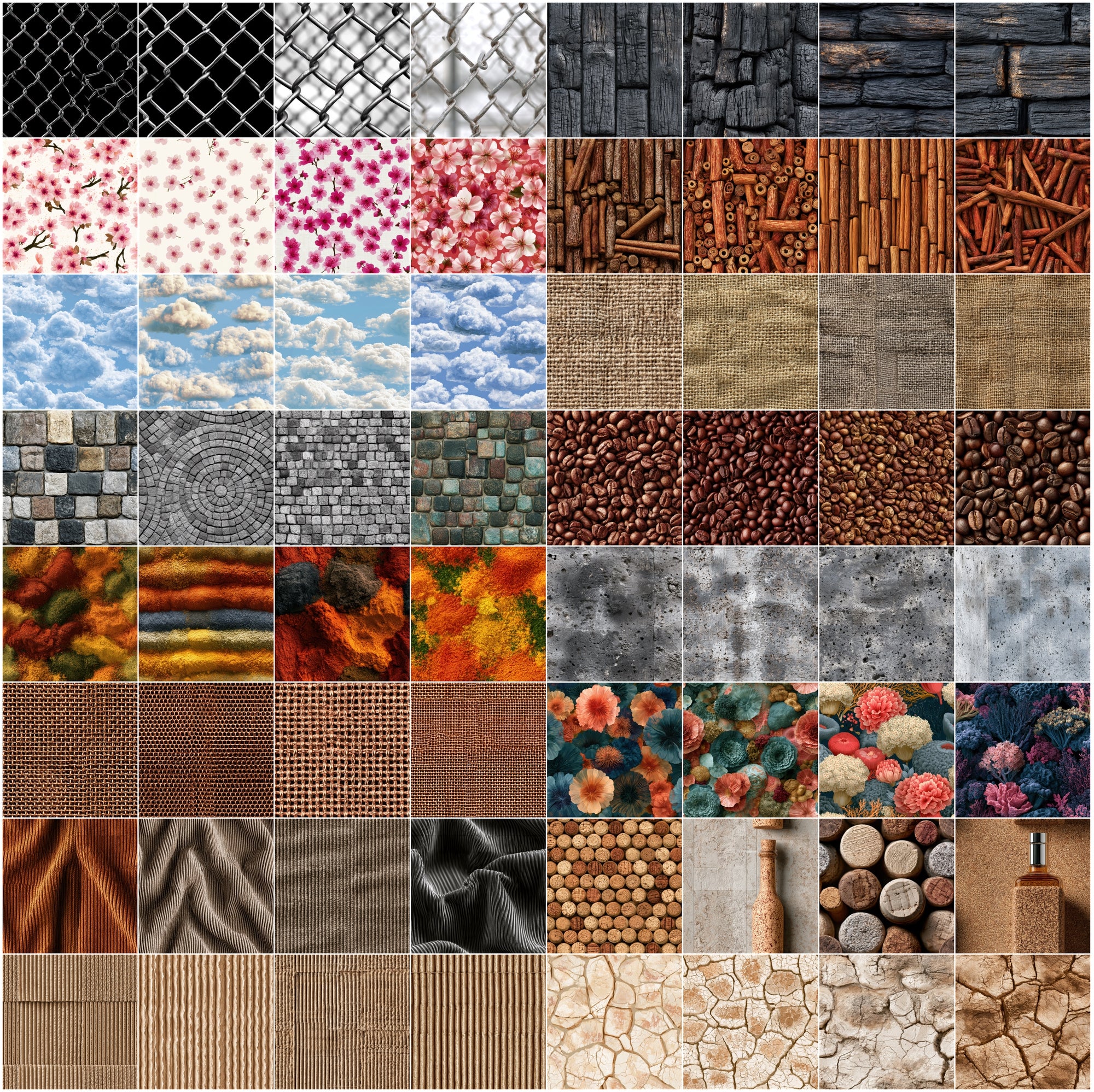 650 Texture Pack | Digital Backgrounds for Design, Print & Crafts