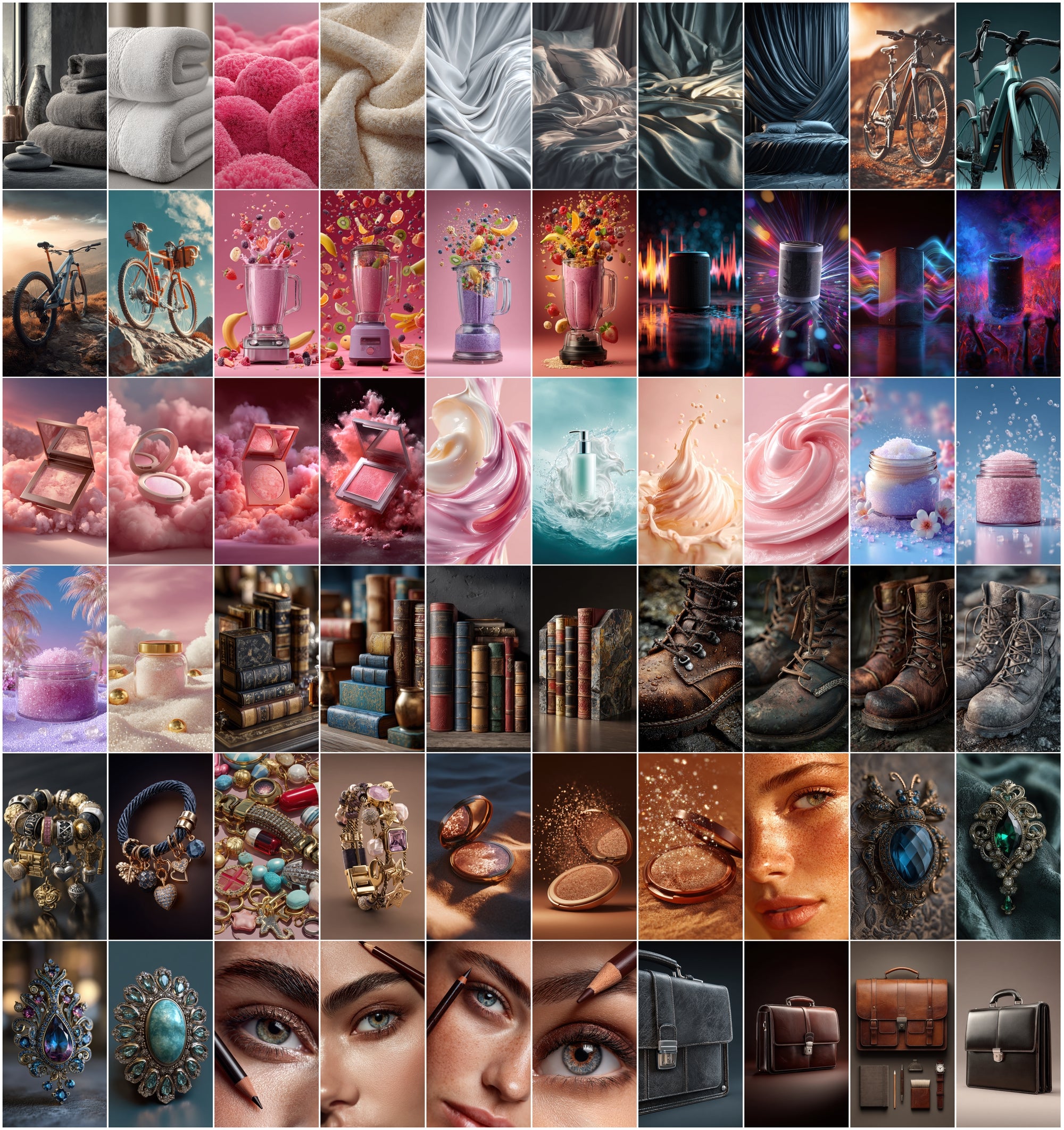 620 Hyper-Realistic Advertising Photos Bundle | Food, Beauty, Tech & Lifestyle Images