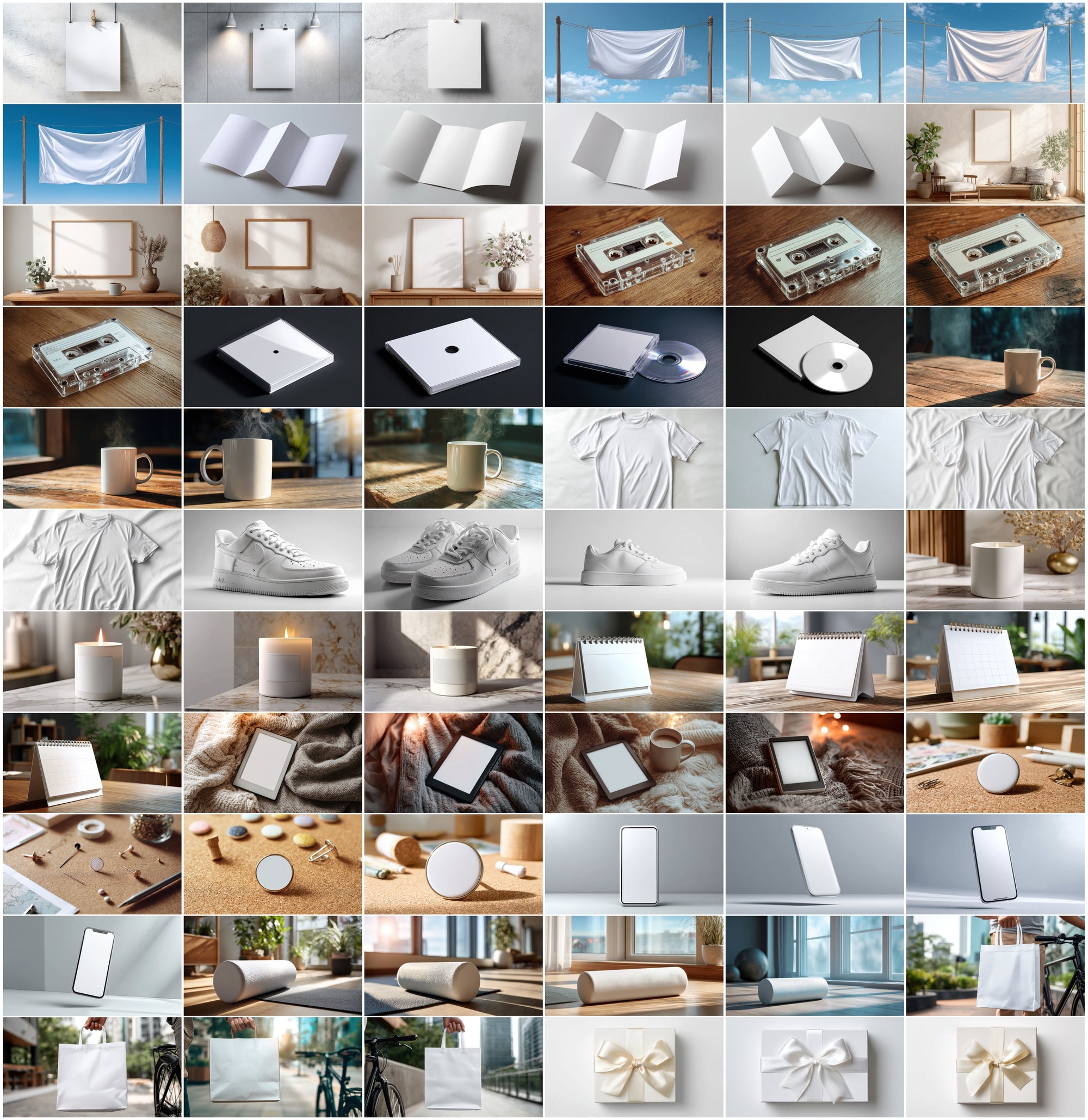 625 Mockup Images Bundle - Magazine, Phone, Packaging, Apparel & More