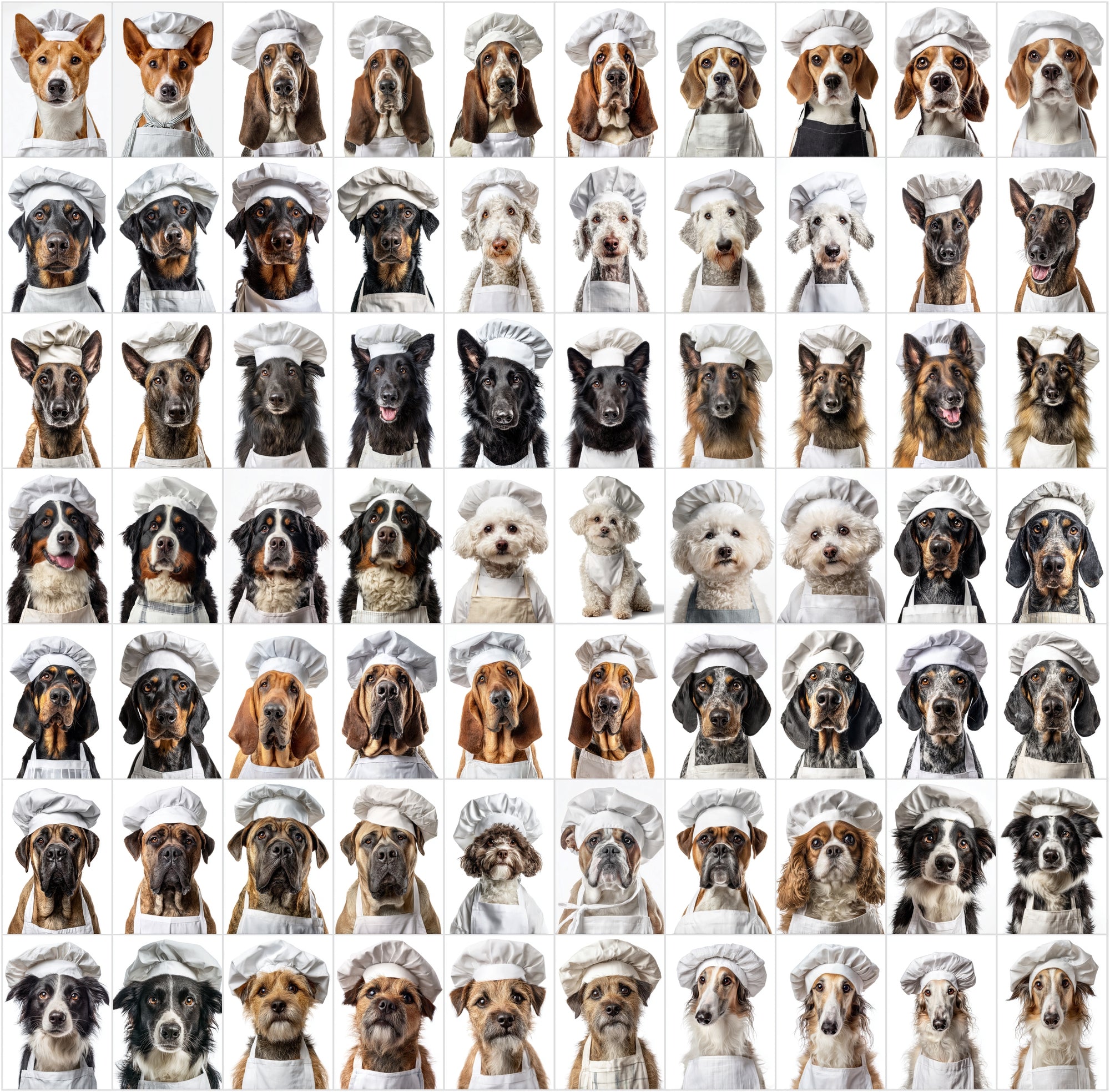 780 Realistic Dog Chef Photos | Dog Breed Clipart Bundle