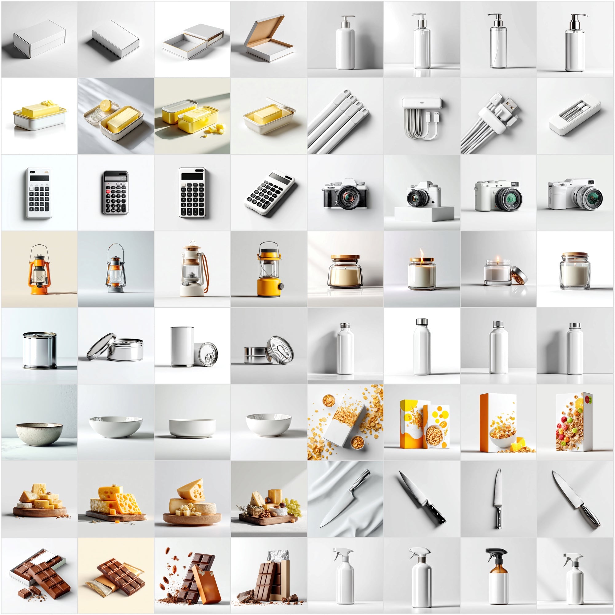 850 Product Mockup Images Bundle - Minimal
