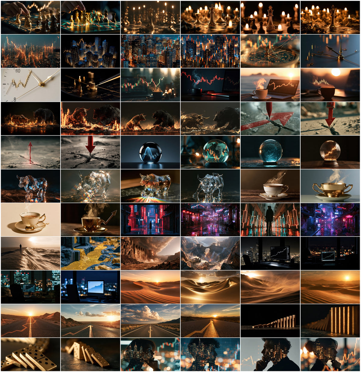 660 Stock Market & Trading Images – Conceptual Finance Backgrounds, Bull vs Bear, Gold & Candlestick Art