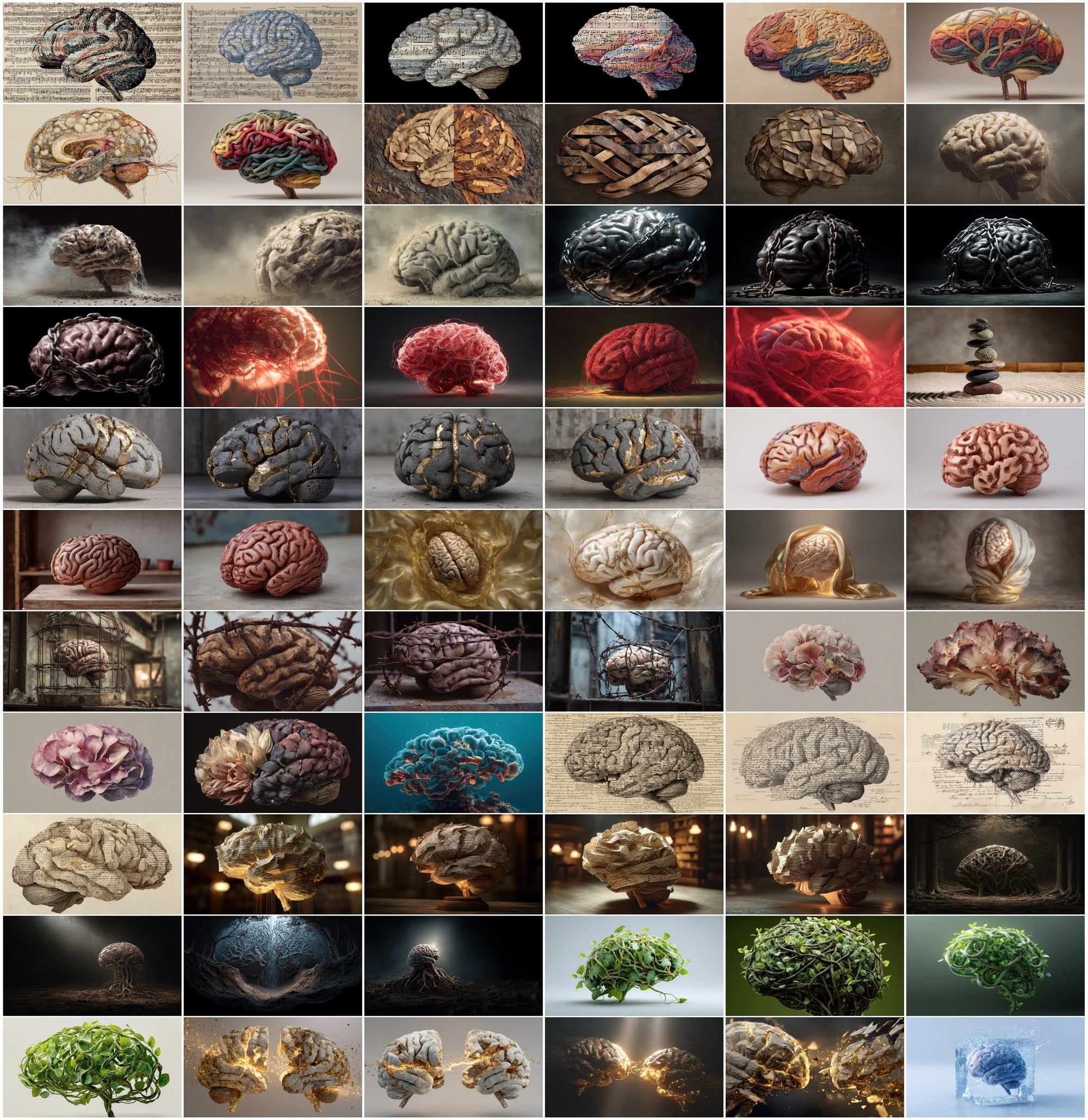 598 Brain Psychology Images, Mental Health Graphics, Emotional Metaphors, Therapy Art, Healing Trauma Resilience JPG