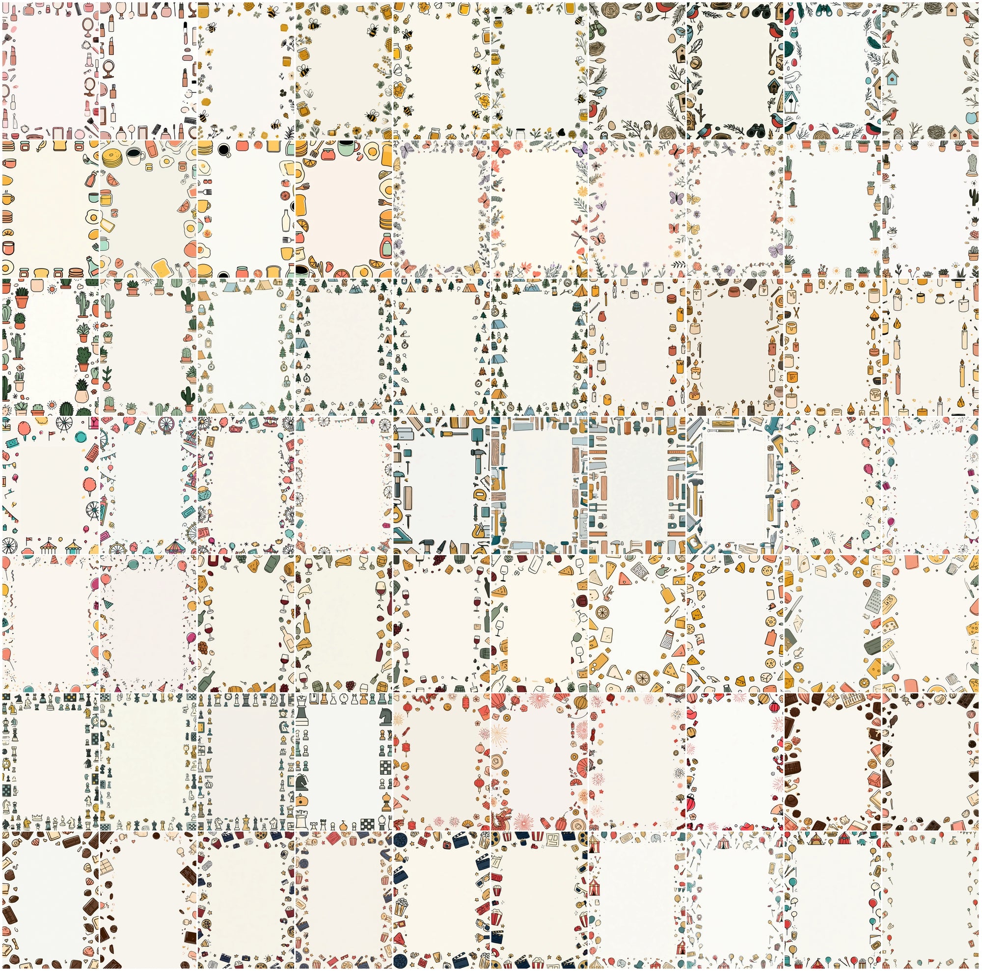 615 Digital Paper Pack | Printable Scrapbook Backgrounds, Junk Journal Papers & Textured Patterns for Crafts