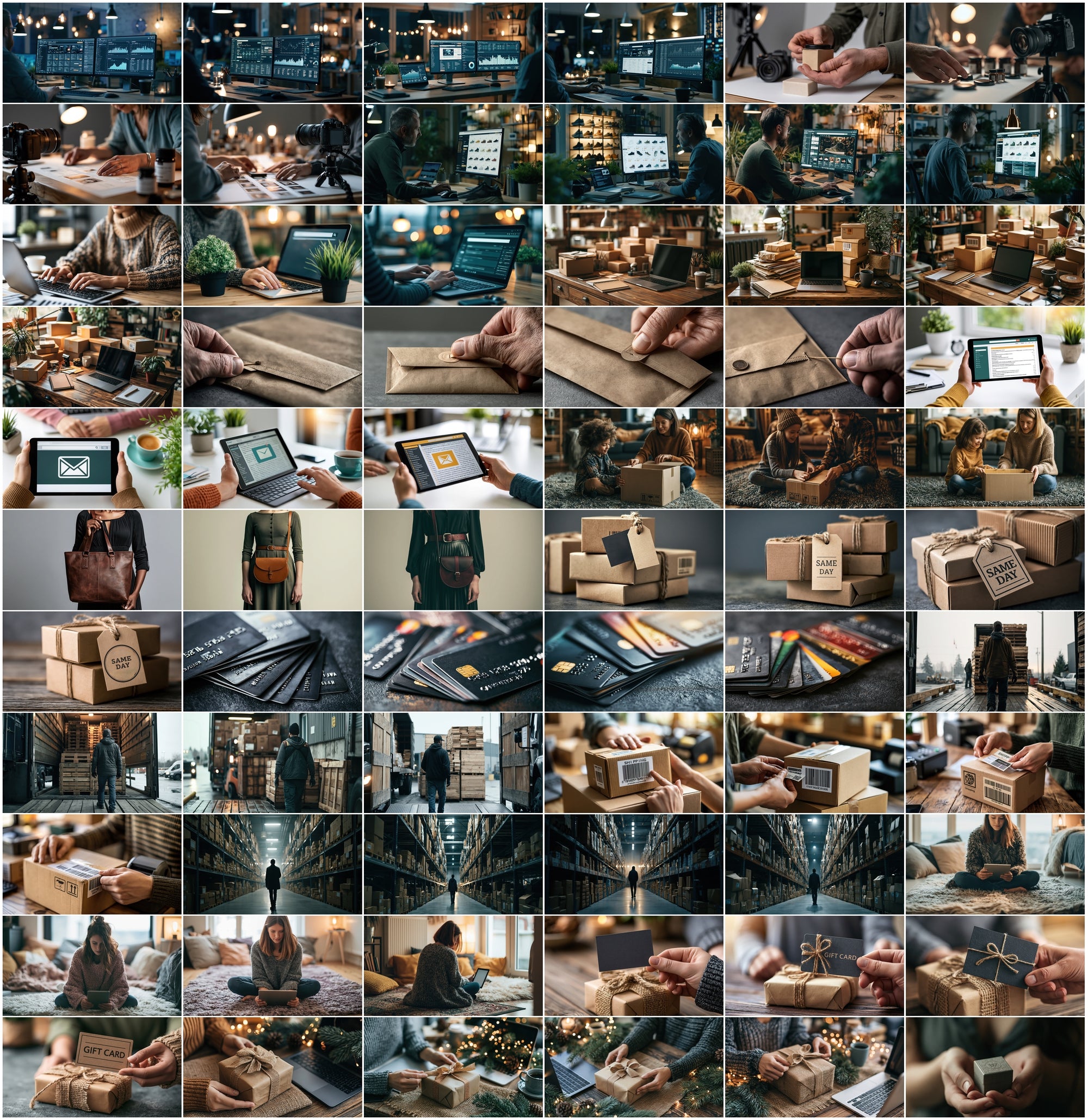 590 E-Commerce Stock Photos Bundle | Online Shopping, Delivery & Payment Images | Commercial Use JPG Pack