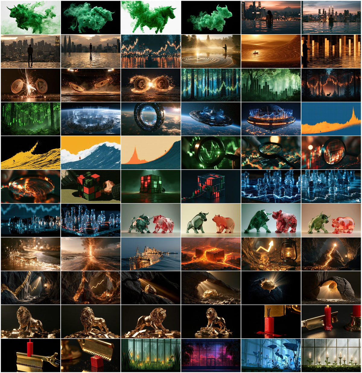 660 Stock Market & Trading Images – Conceptual Finance Backgrounds, Bull vs Bear, Gold & Candlestick Art