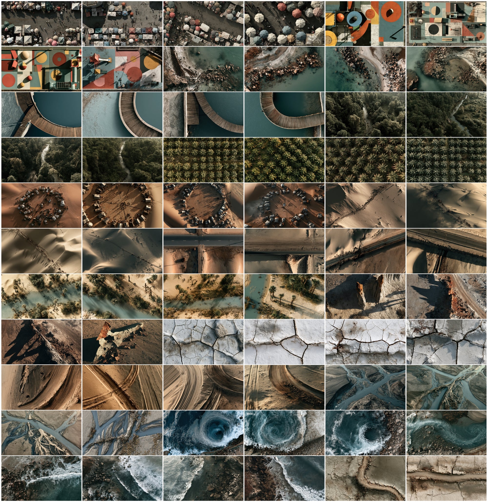 640 Aerial Top View Images – High-Resolution Drone-Style Landscape Backgrounds with Commercial License