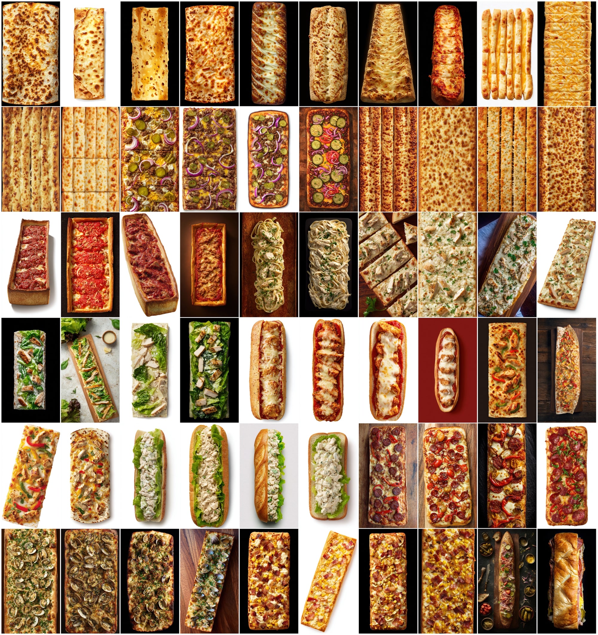630 Realistic Food Images Bundle | Pizza, Pasta, Sandwiches & More | 9:16 Vertical Stock Photos
