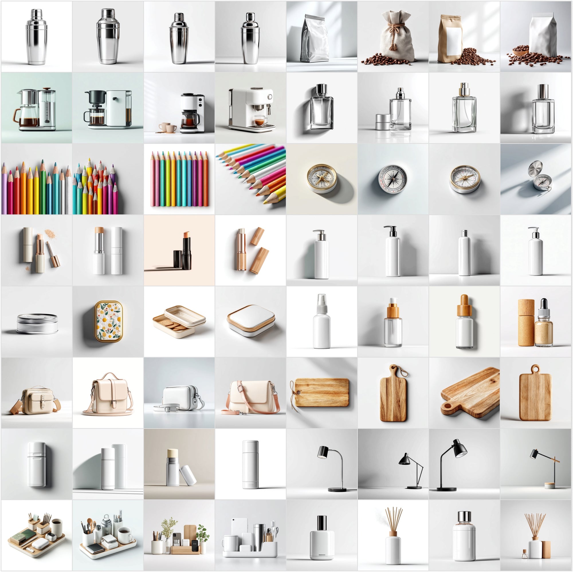 850 Product Mockup Images Bundle - Minimal