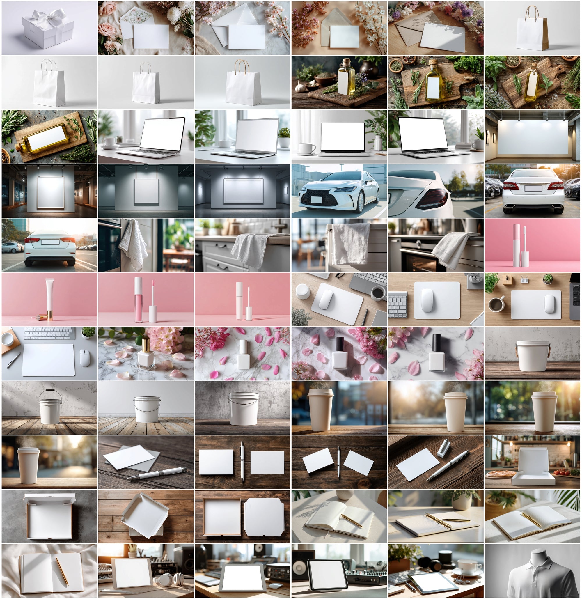 625 Mockup Images Bundle - Magazine, Phone, Packaging, Apparel & More