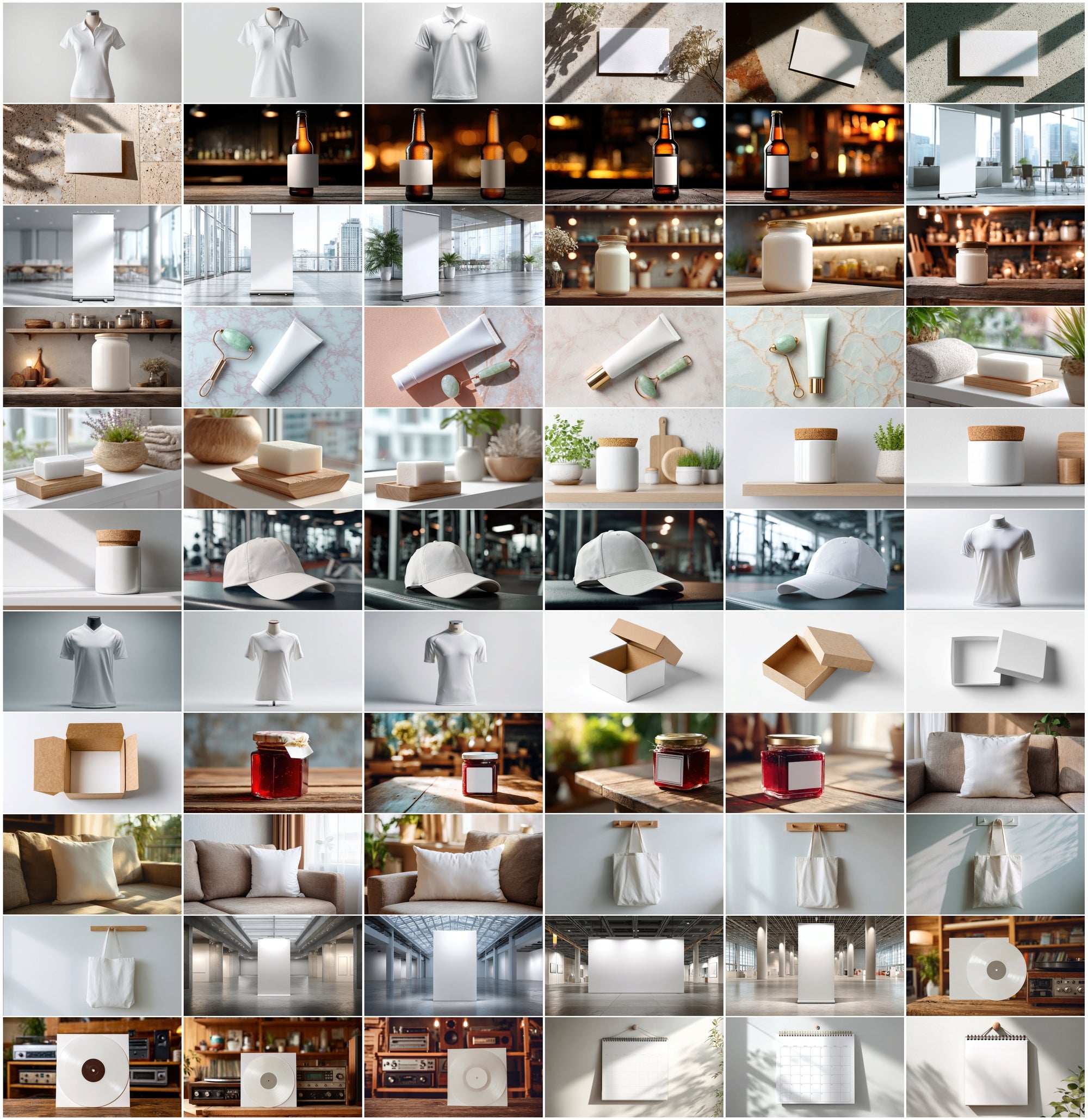 625 Mockup Images Bundle - Magazine, Phone, Packaging, Apparel & More