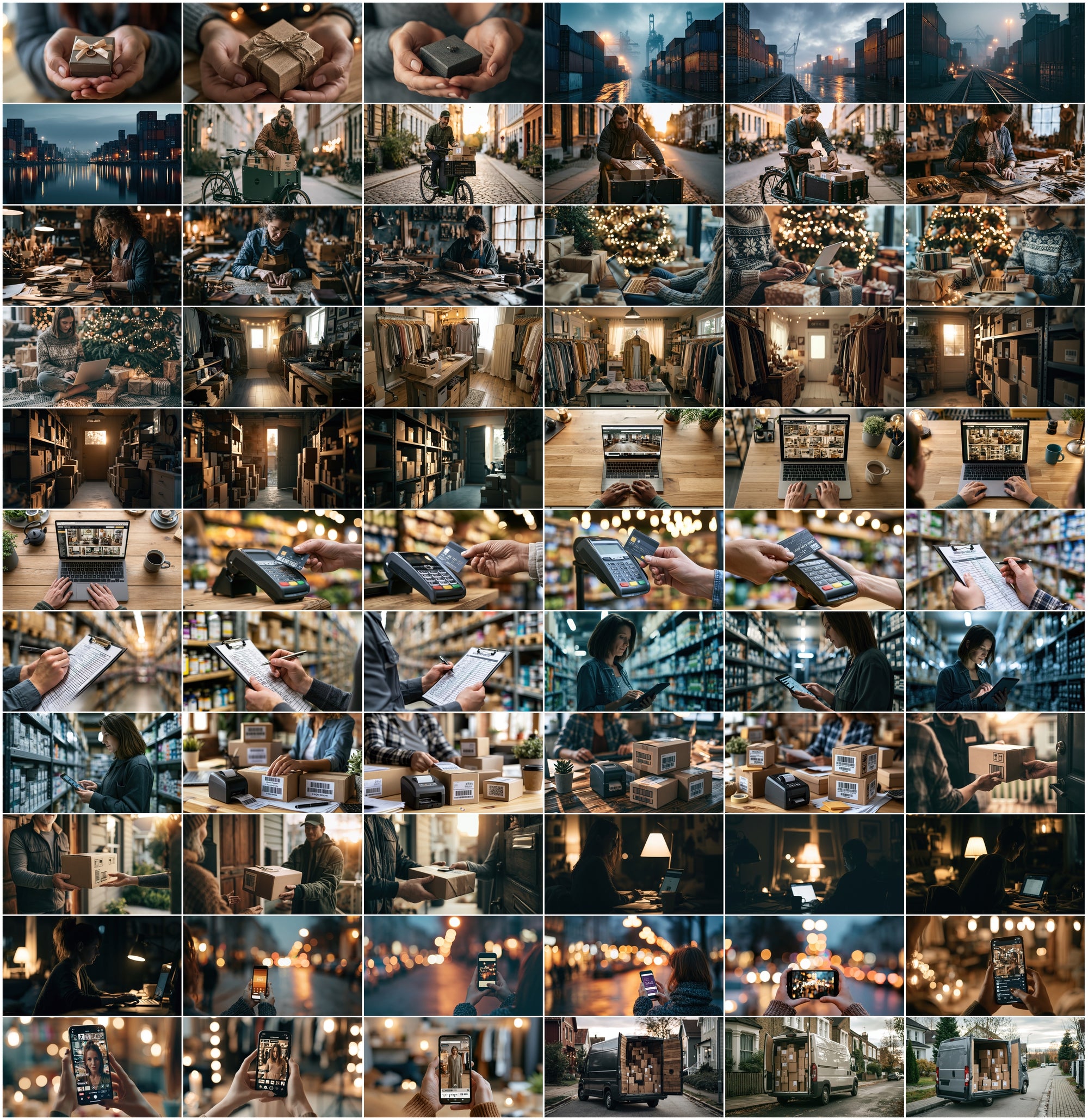 590 E-Commerce Stock Photos Bundle | Online Shopping, Delivery & Payment Images | Commercial Use JPG Pack