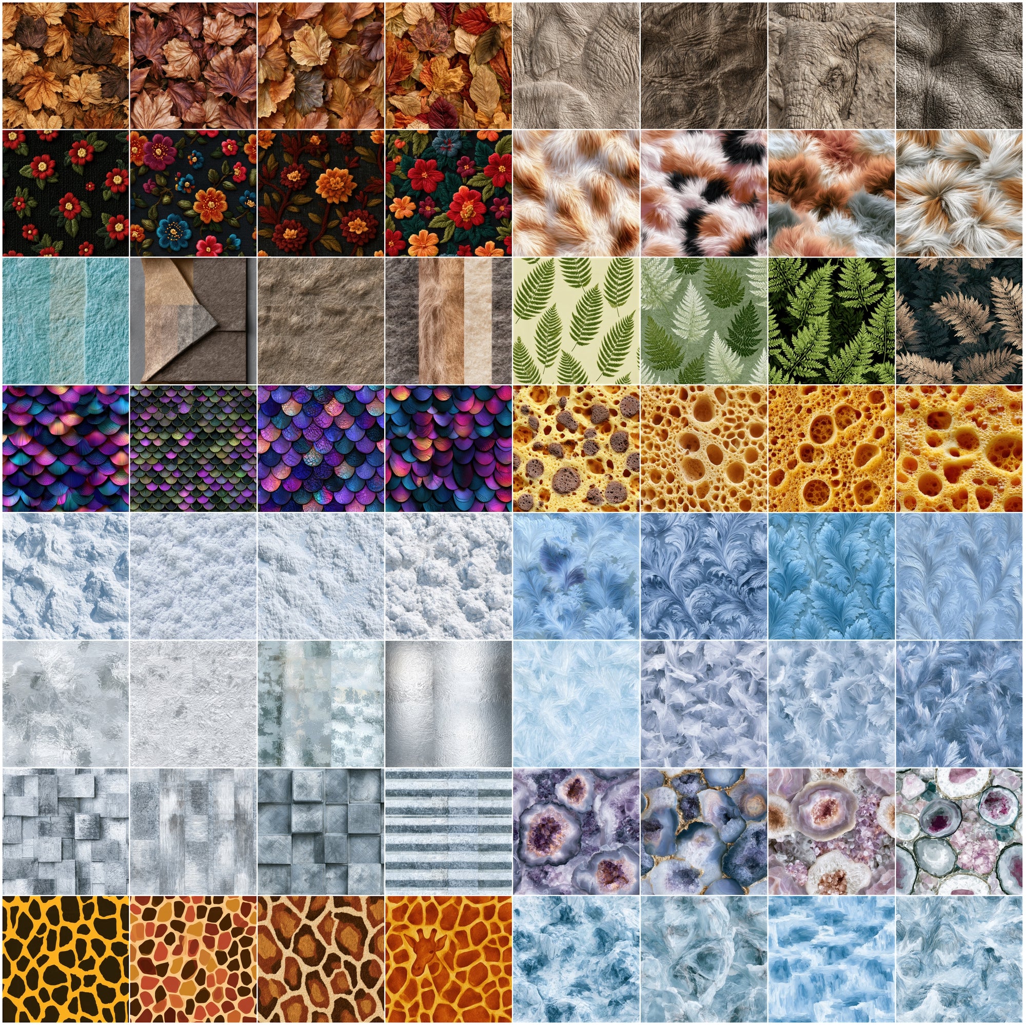 650 Texture Pack | Digital Backgrounds for Design, Print & Crafts
