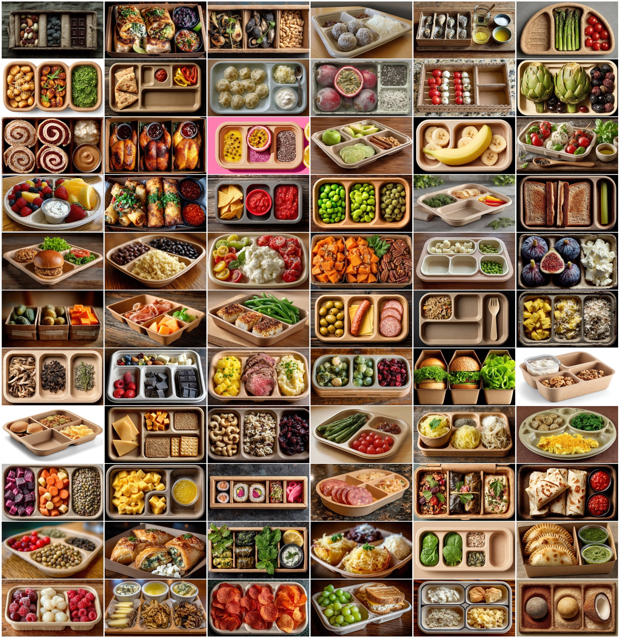 620 Eco-Friendly School Lunch Tray Photos - Healthy Meal Assets