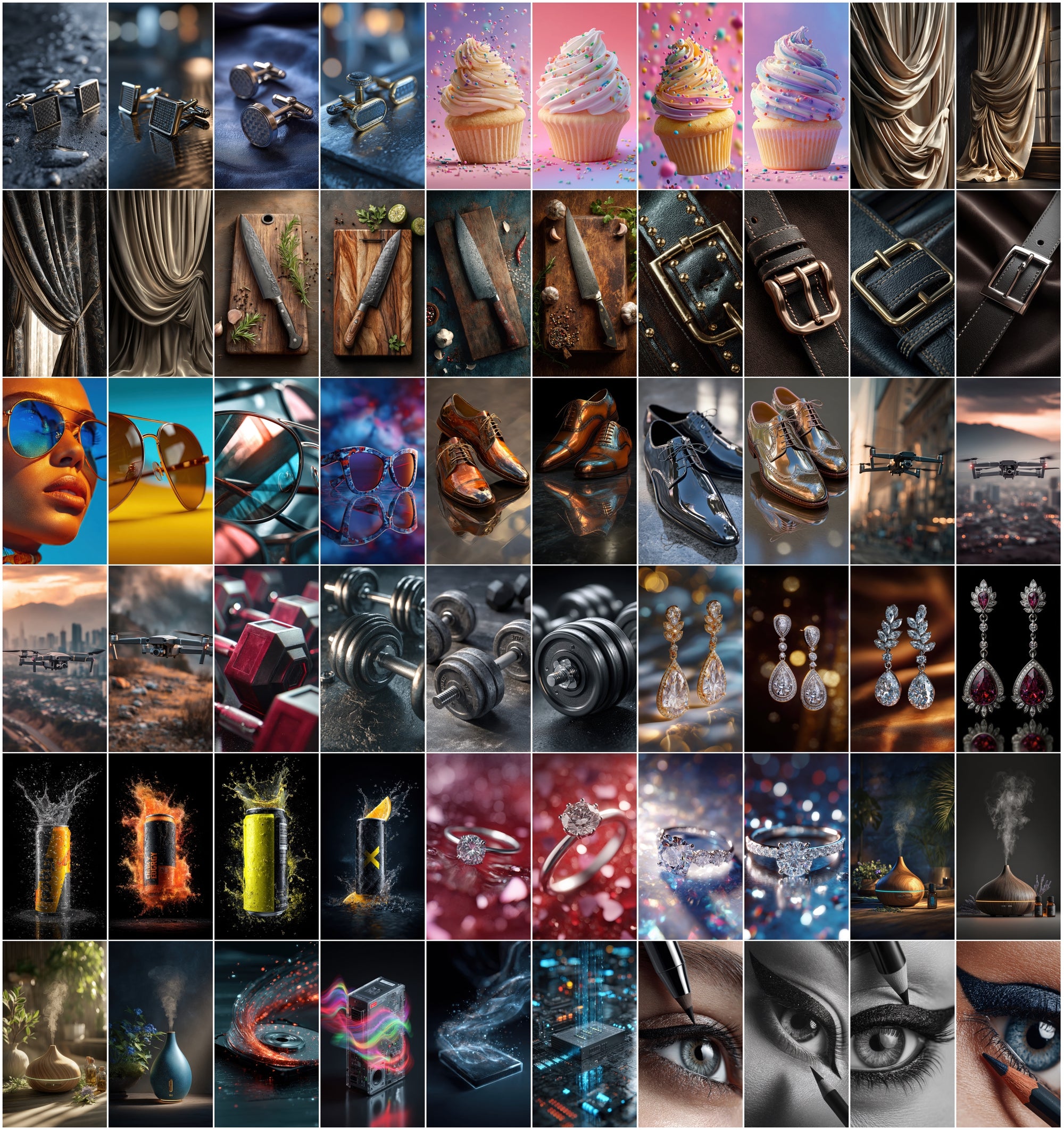 620 Hyper-Realistic Advertising Photos Bundle | Food, Beauty, Tech & Lifestyle Images