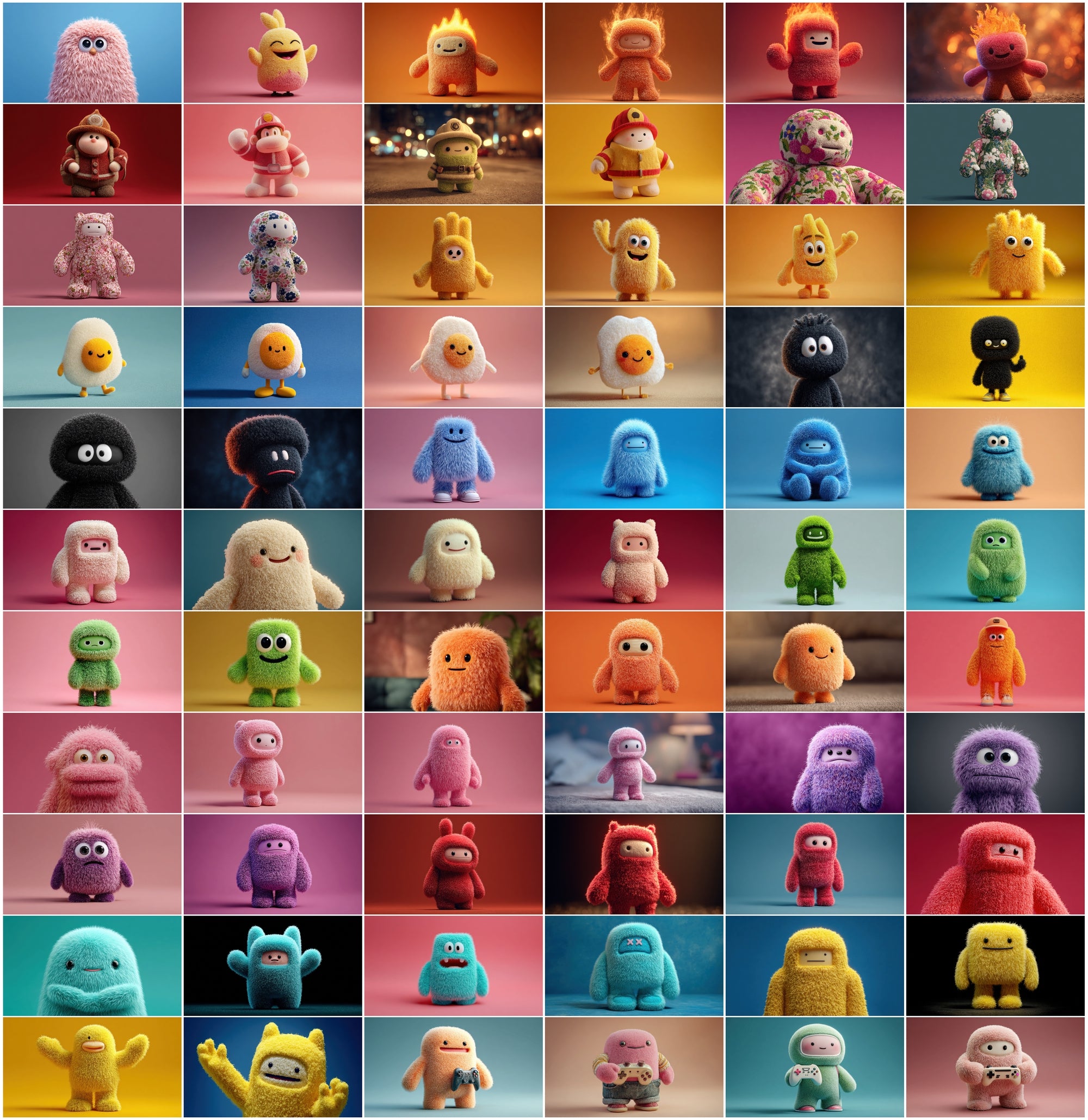 620 Cute Character Clipart Bundle: Bold Pop Art Graphics