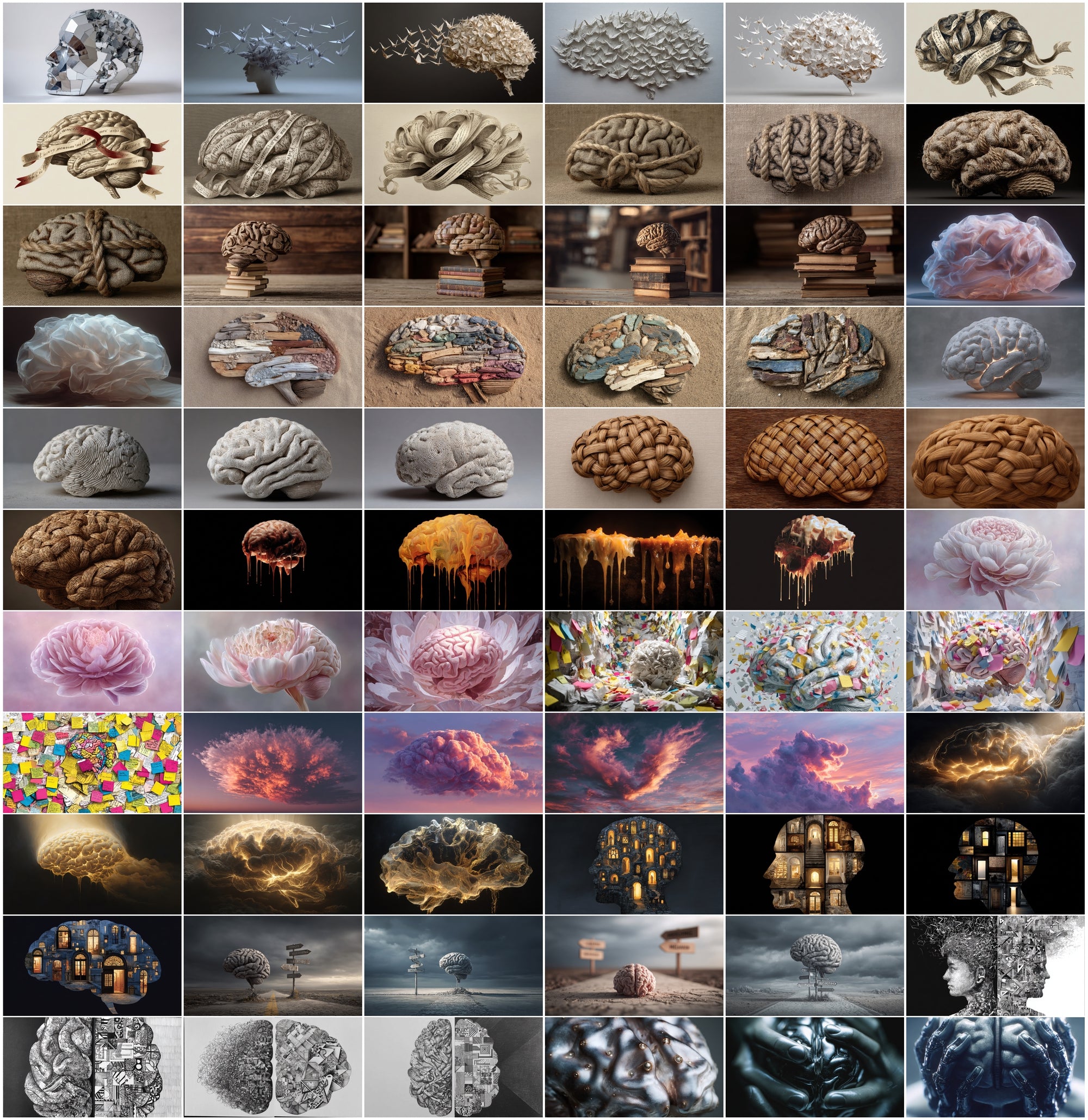 598 Brain Psychology Images, Mental Health Graphics, Emotional Metaphors, Therapy Art, Healing Trauma Resilience JPG