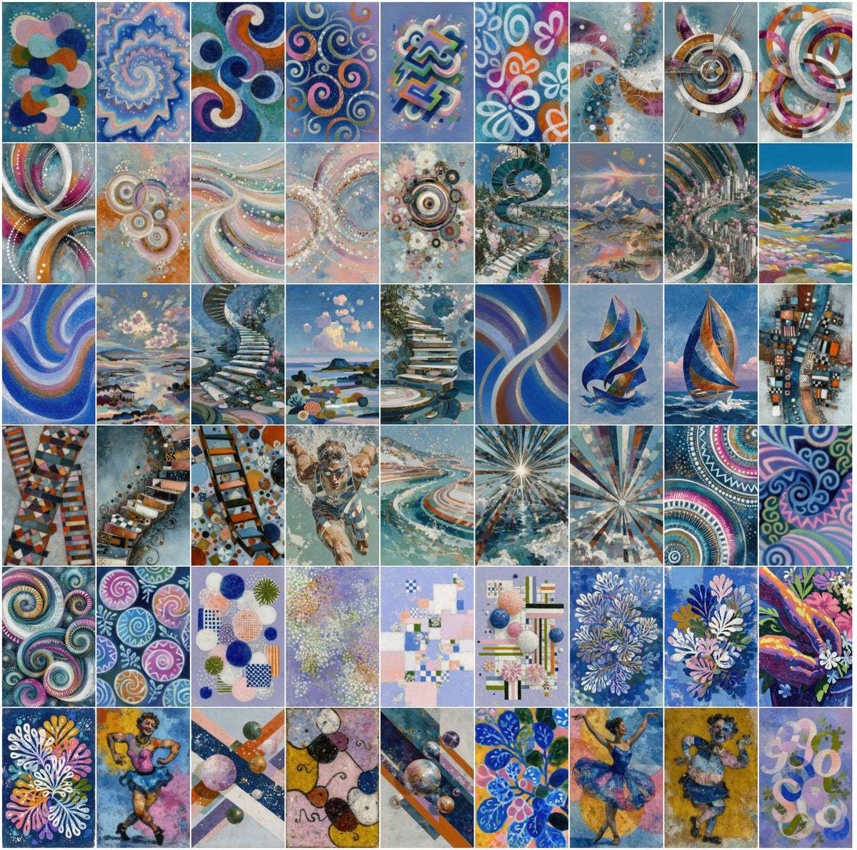 630 Abstract Geometric Art Backgrounds