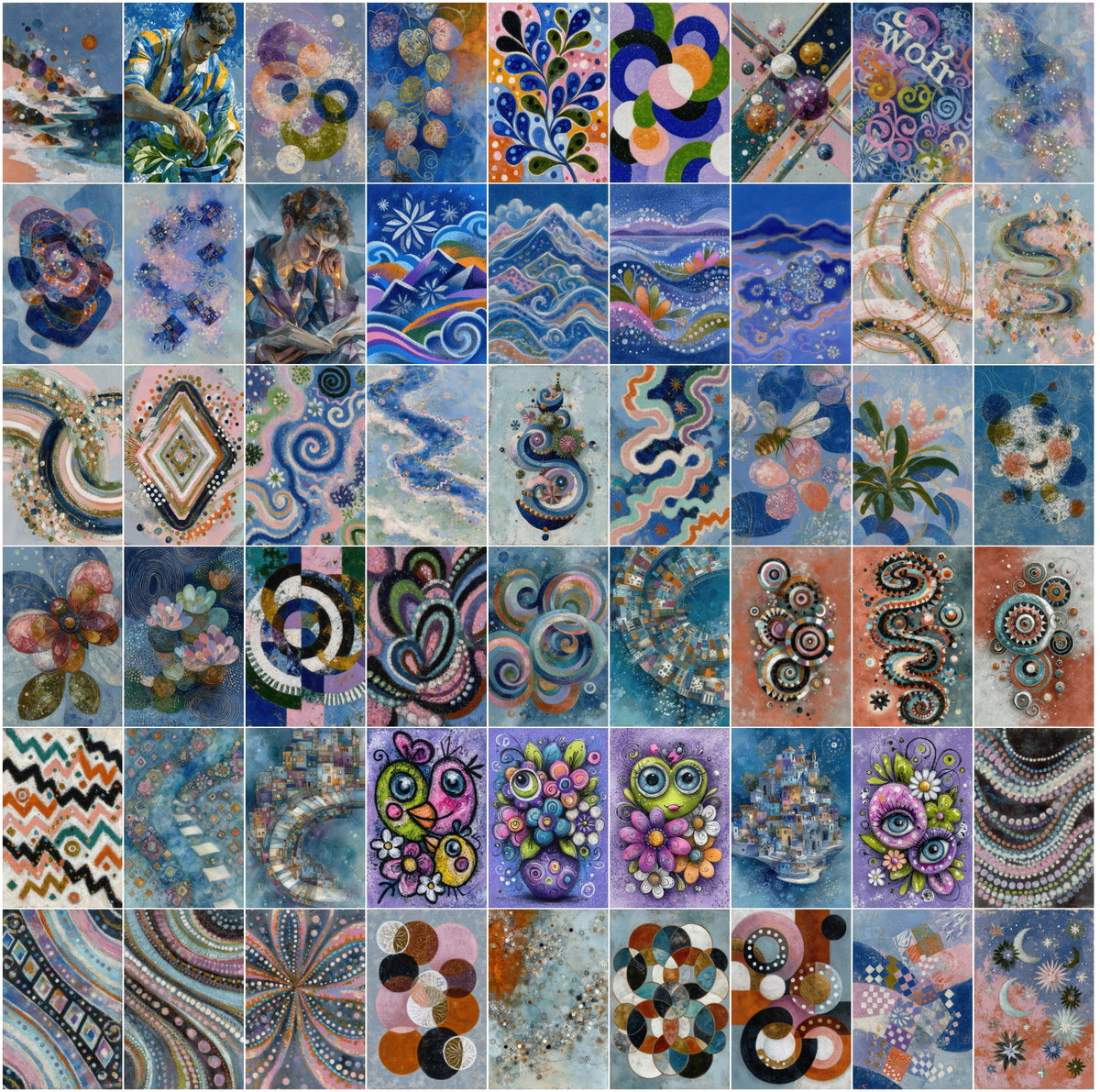 630 Abstract Geometric Art Backgrounds