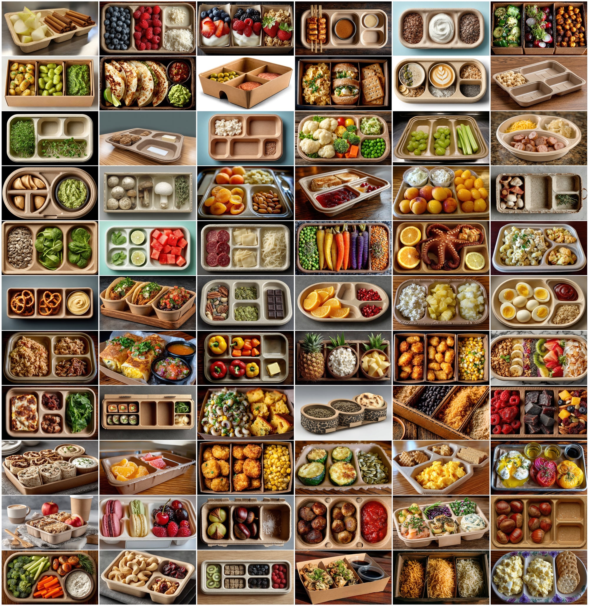 620 Eco-Friendly School Lunch Tray Photos - Healthy Meal Assets