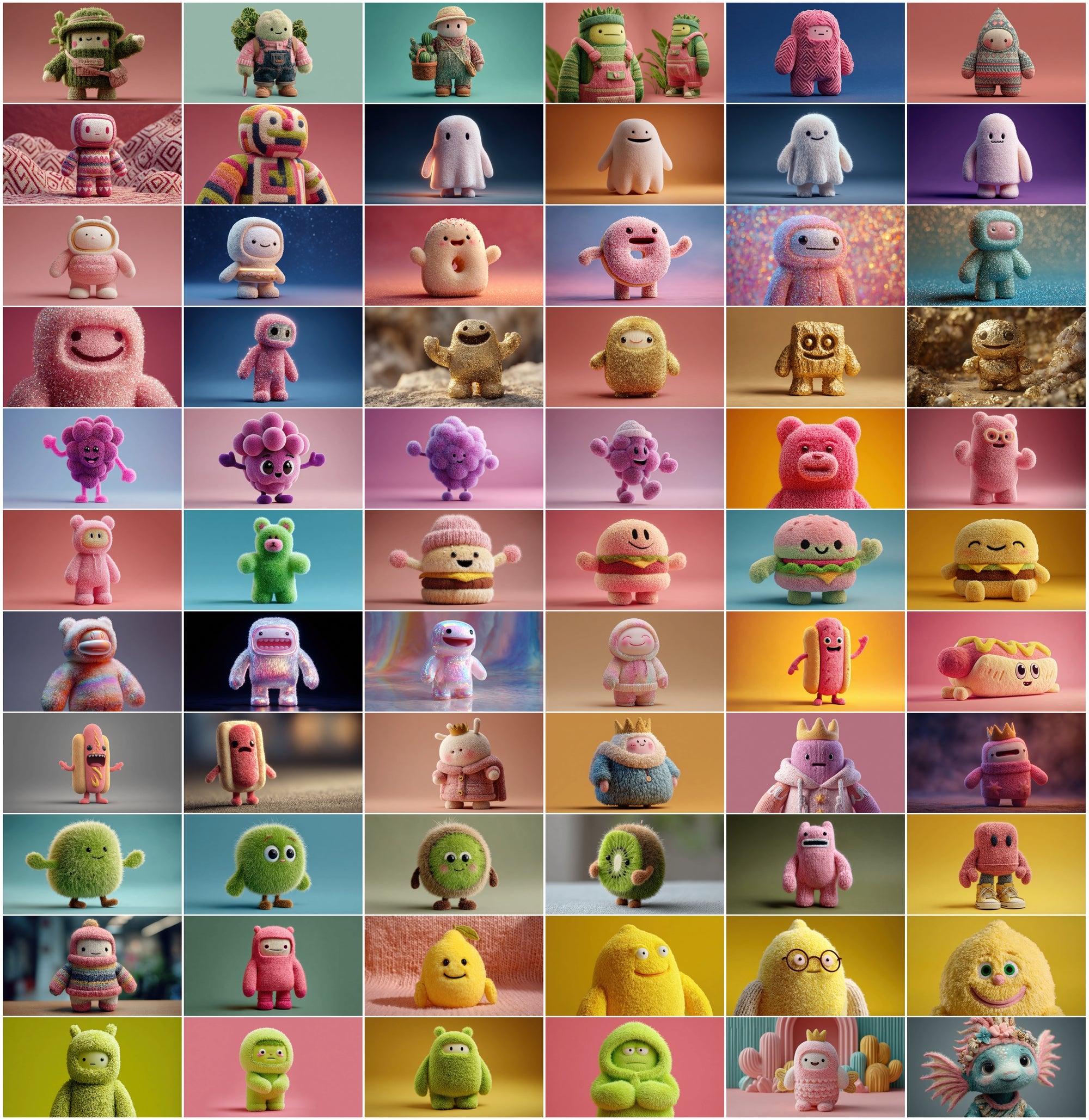 620 Cute Character Clipart Bundle: Bold Pop Art Graphics