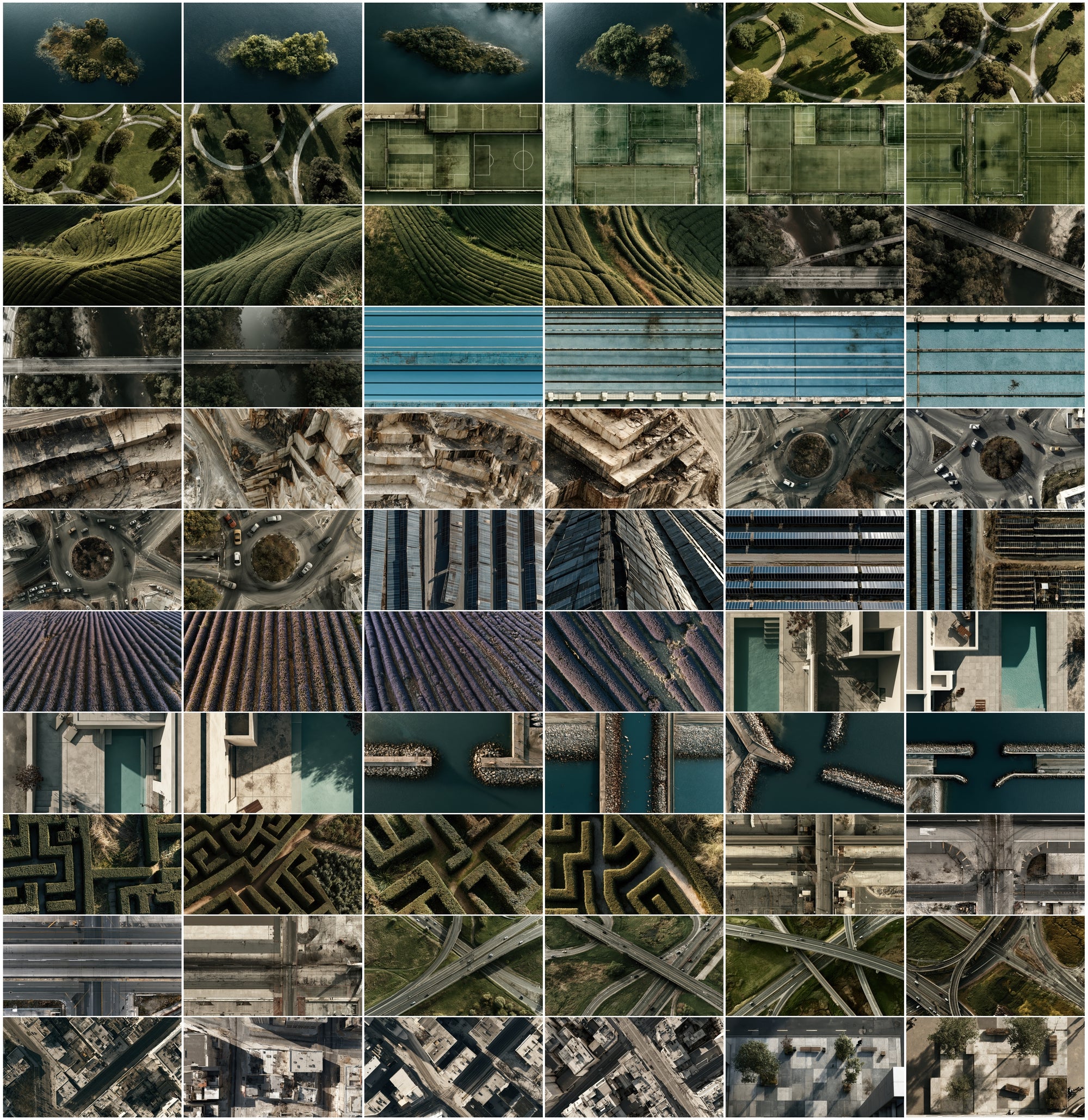 640 Aerial Top View Images – High-Resolution Drone-Style Landscape Backgrounds with Commercial License