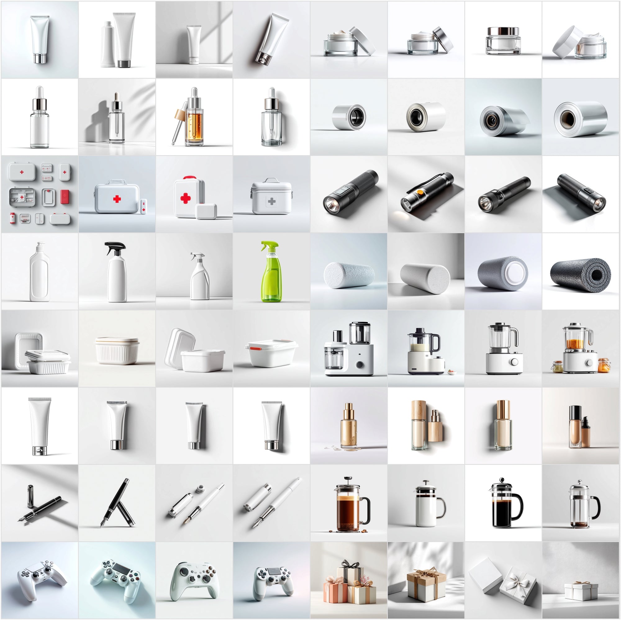 850 Product Mockup Images Bundle - Minimal
