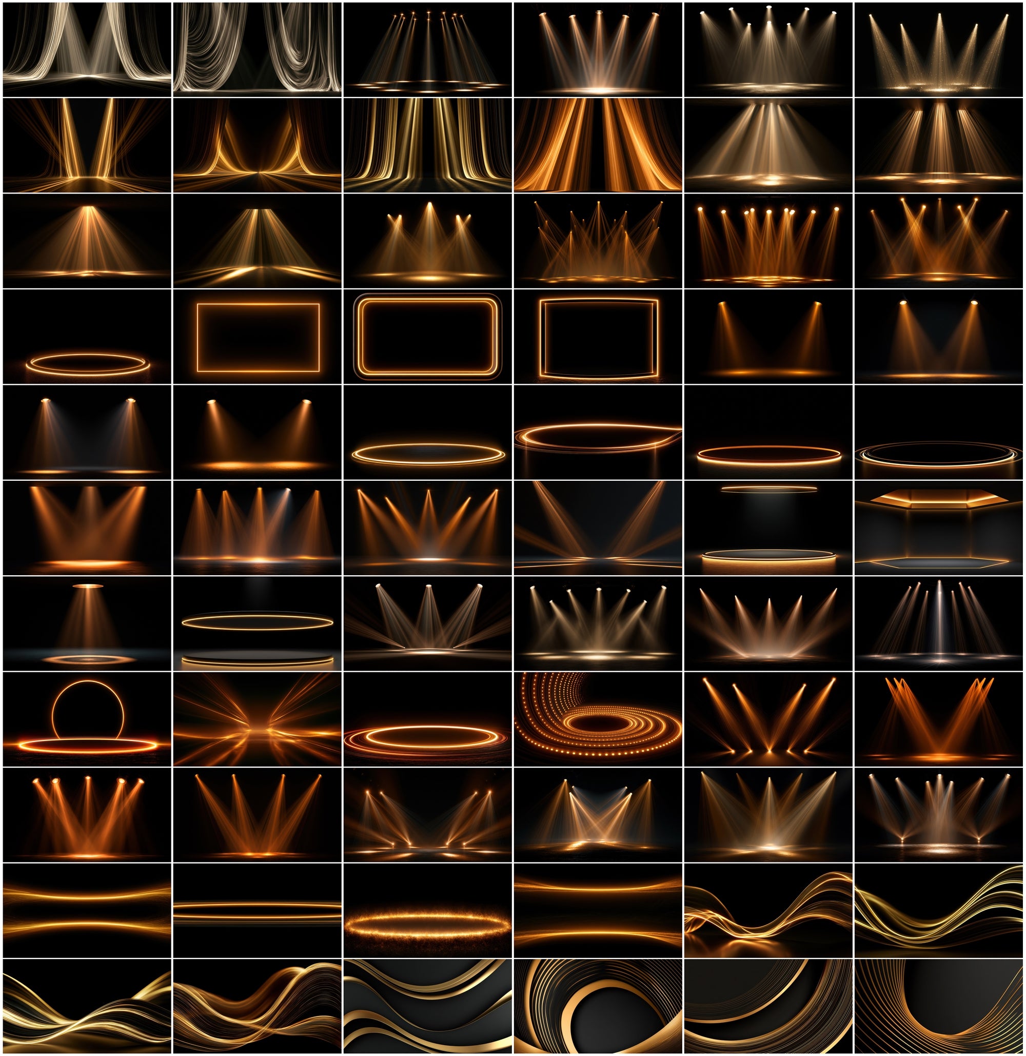 690 Spotlight Backgrounds Bundle – Luxury Stage Lighting JPG Images with Commercial License