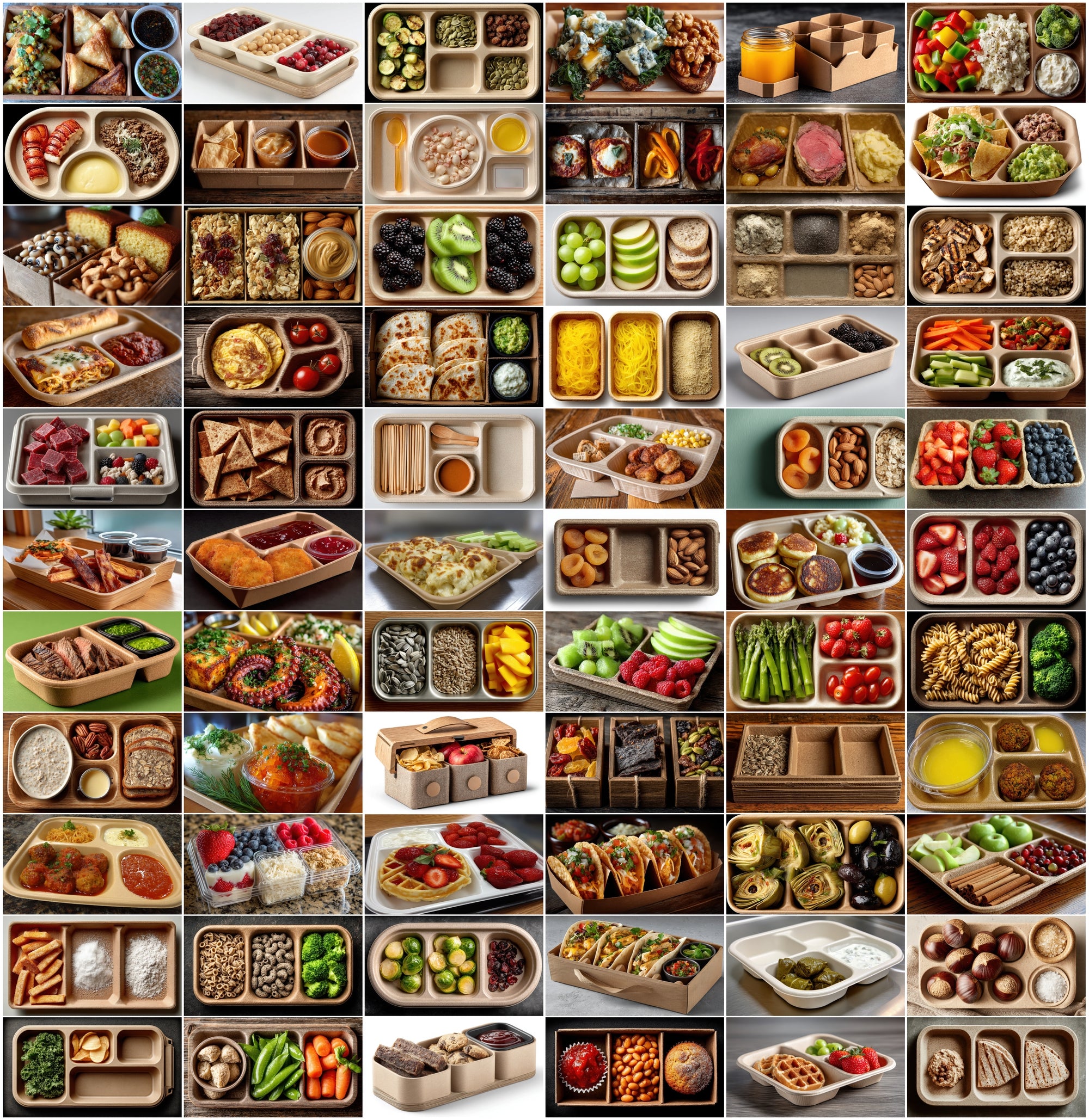 620 Eco-Friendly School Lunch Tray Photos - Healthy Meal Assets