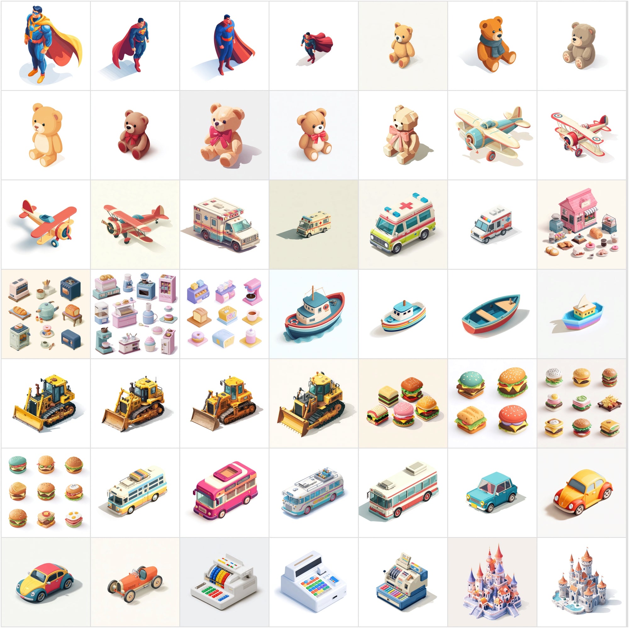 431 Isometric Toy Illustrations