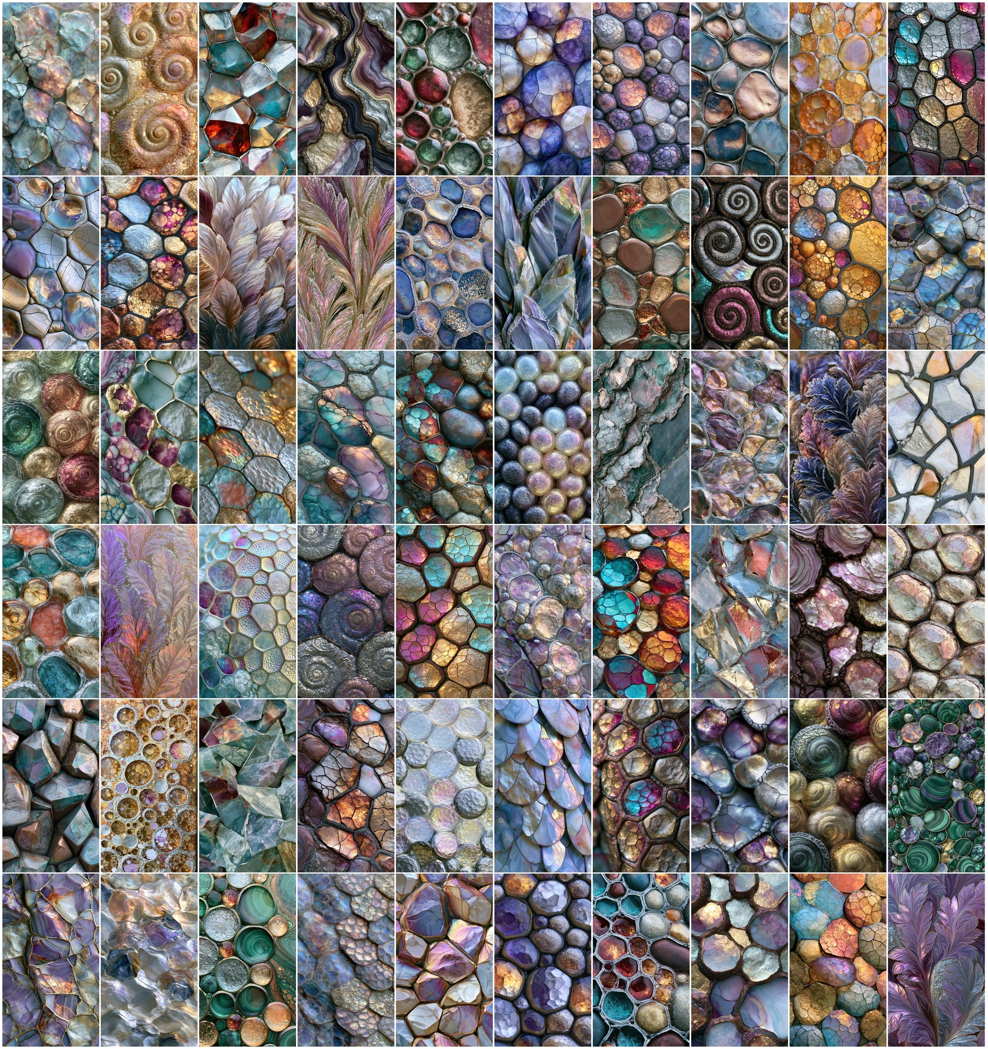 640 Abstract Iridescent Background Images | Textured Metallic Digital Paper Pack for Print & Design